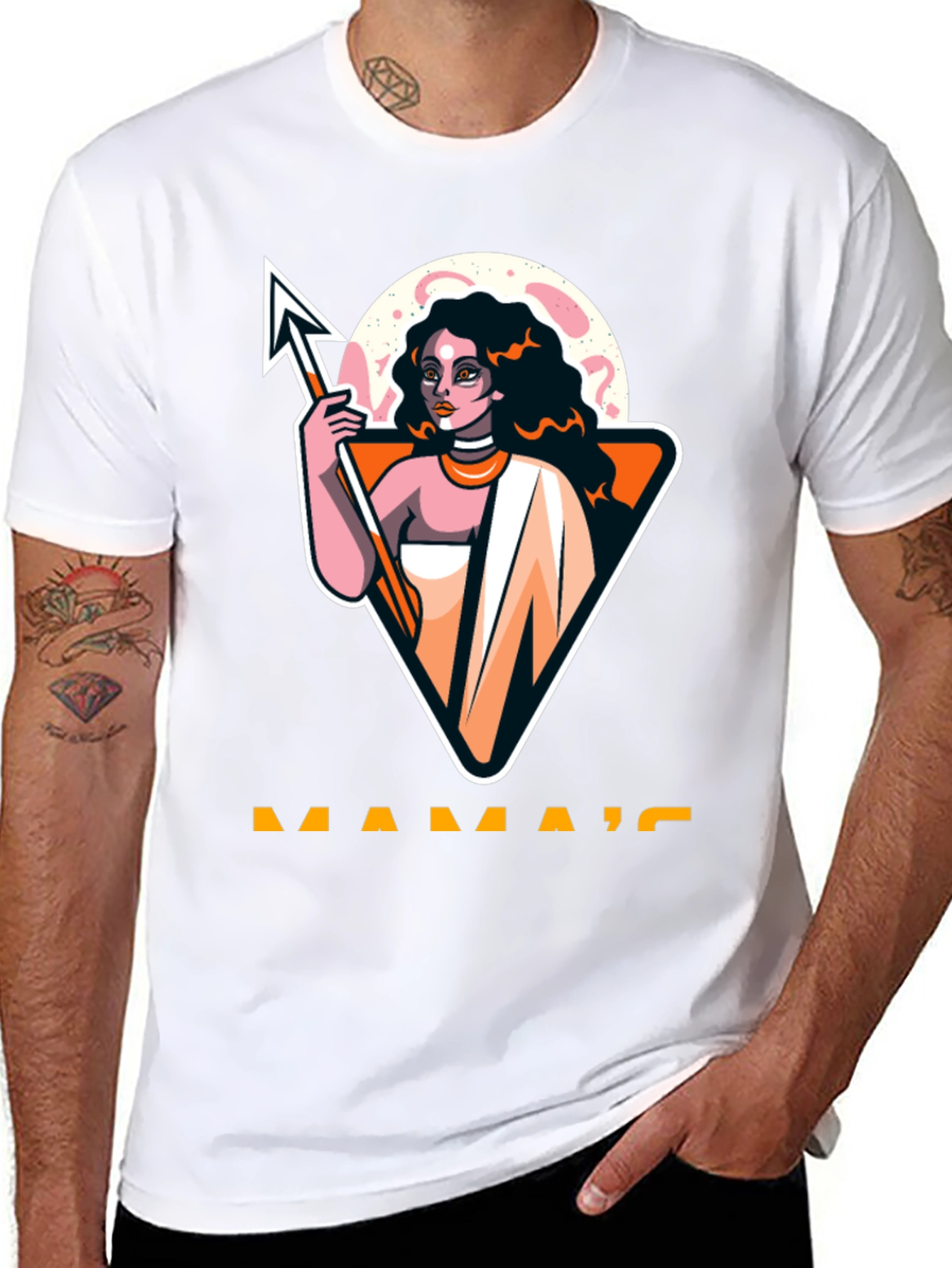 Mamas Black Graphic T-Shirt