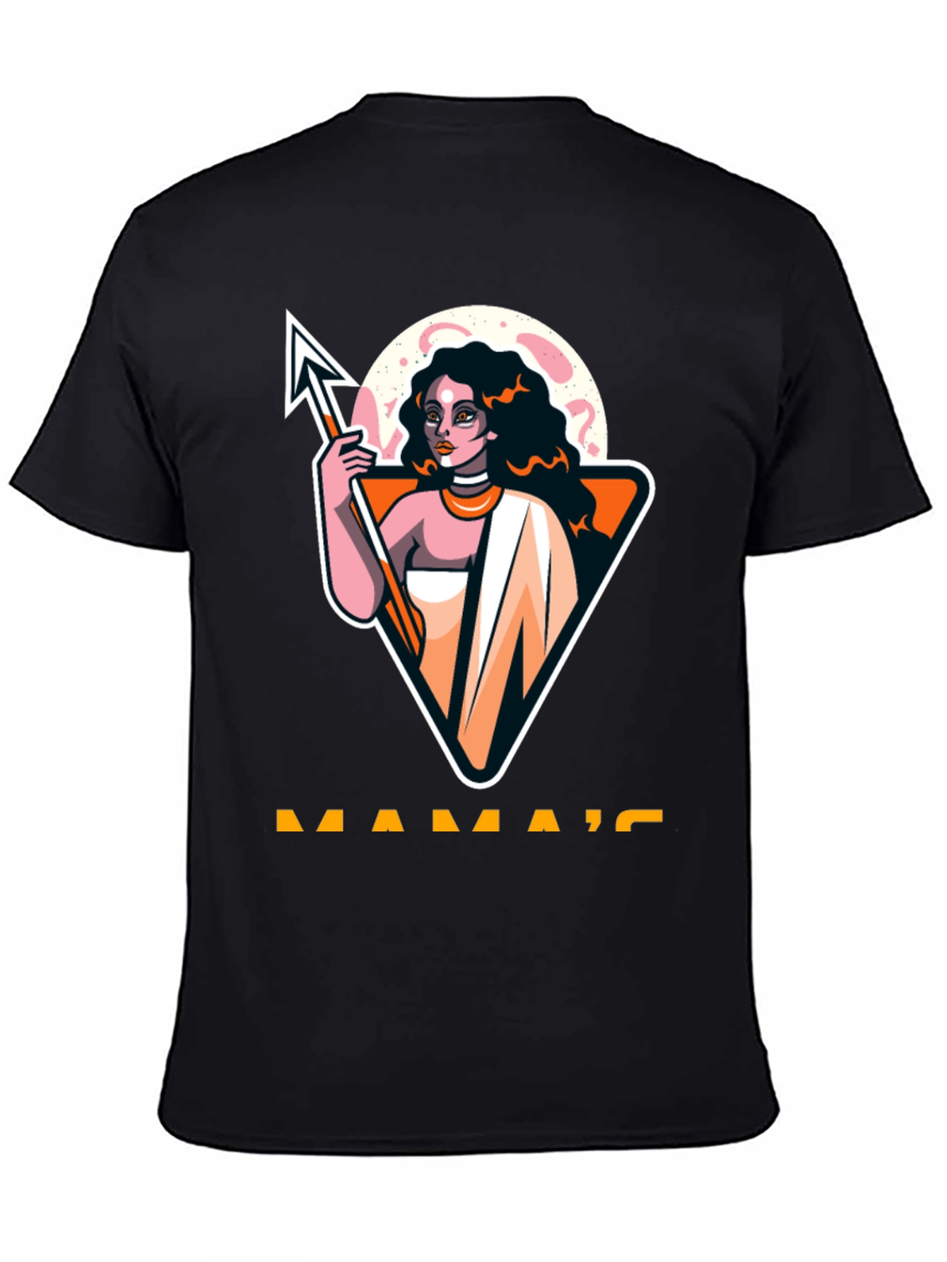 Mamas Black Graphic T-Shirt