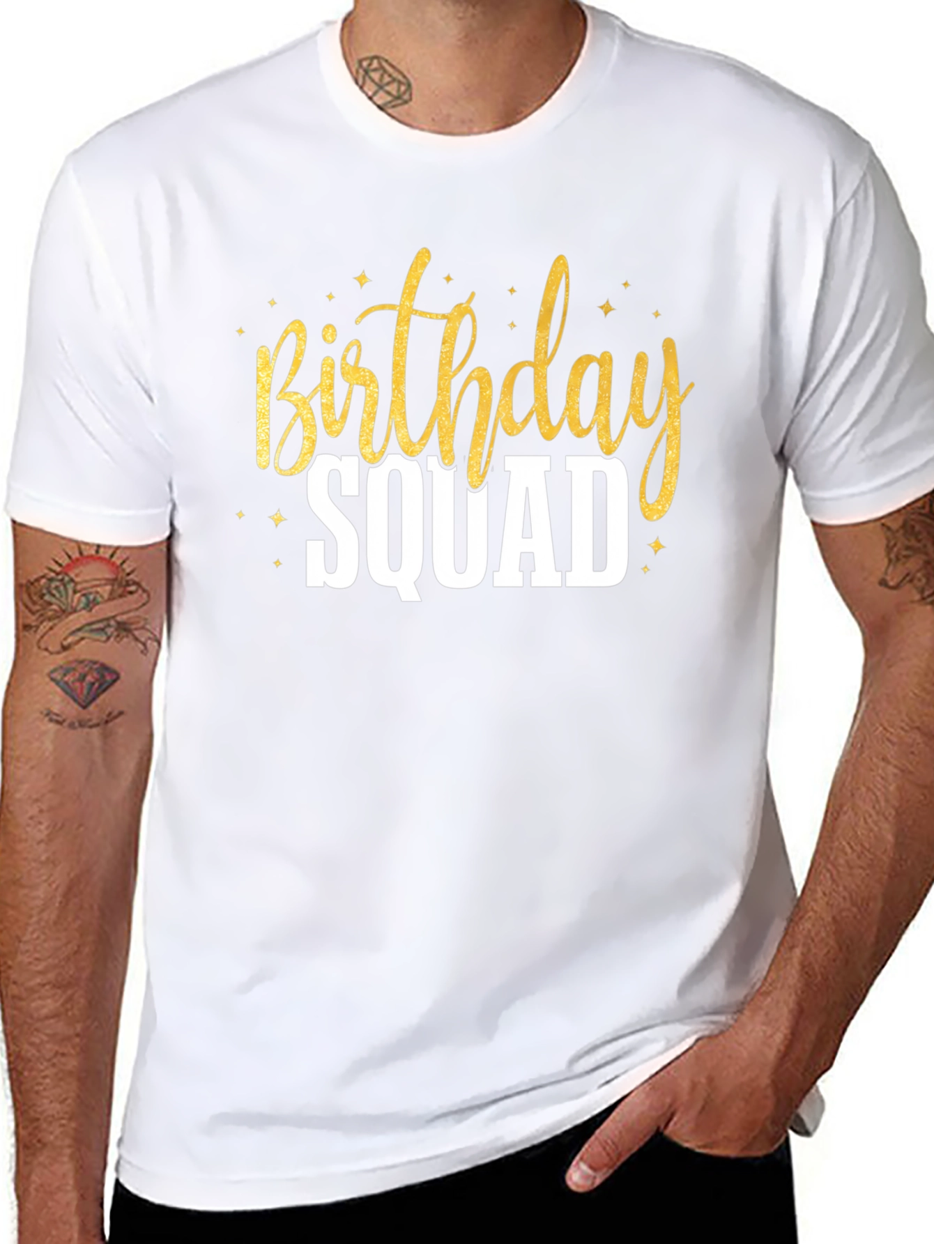 Birthday Squad Crew Neck T-Shirt