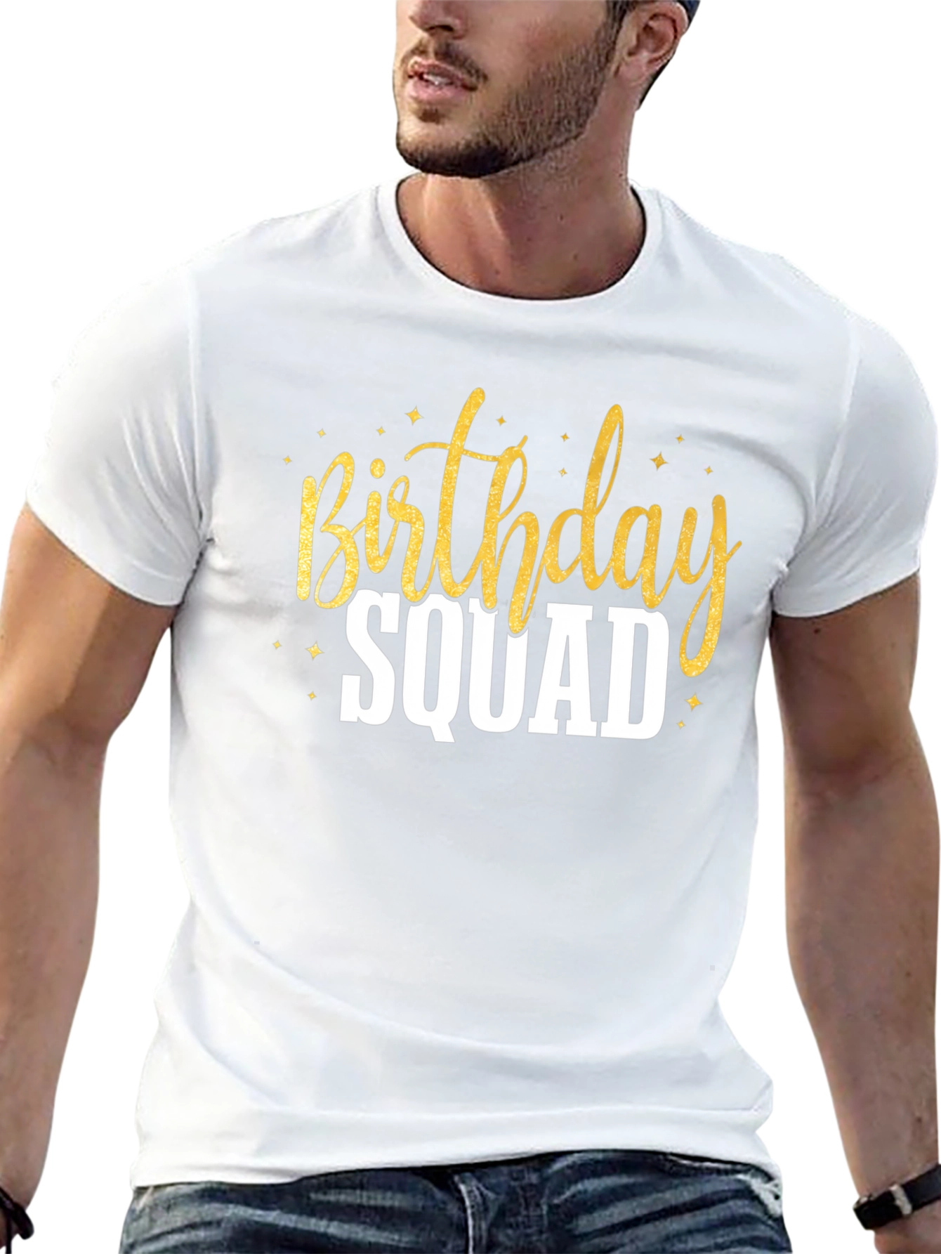 Birthday Squad Crew Neck T-Shirt