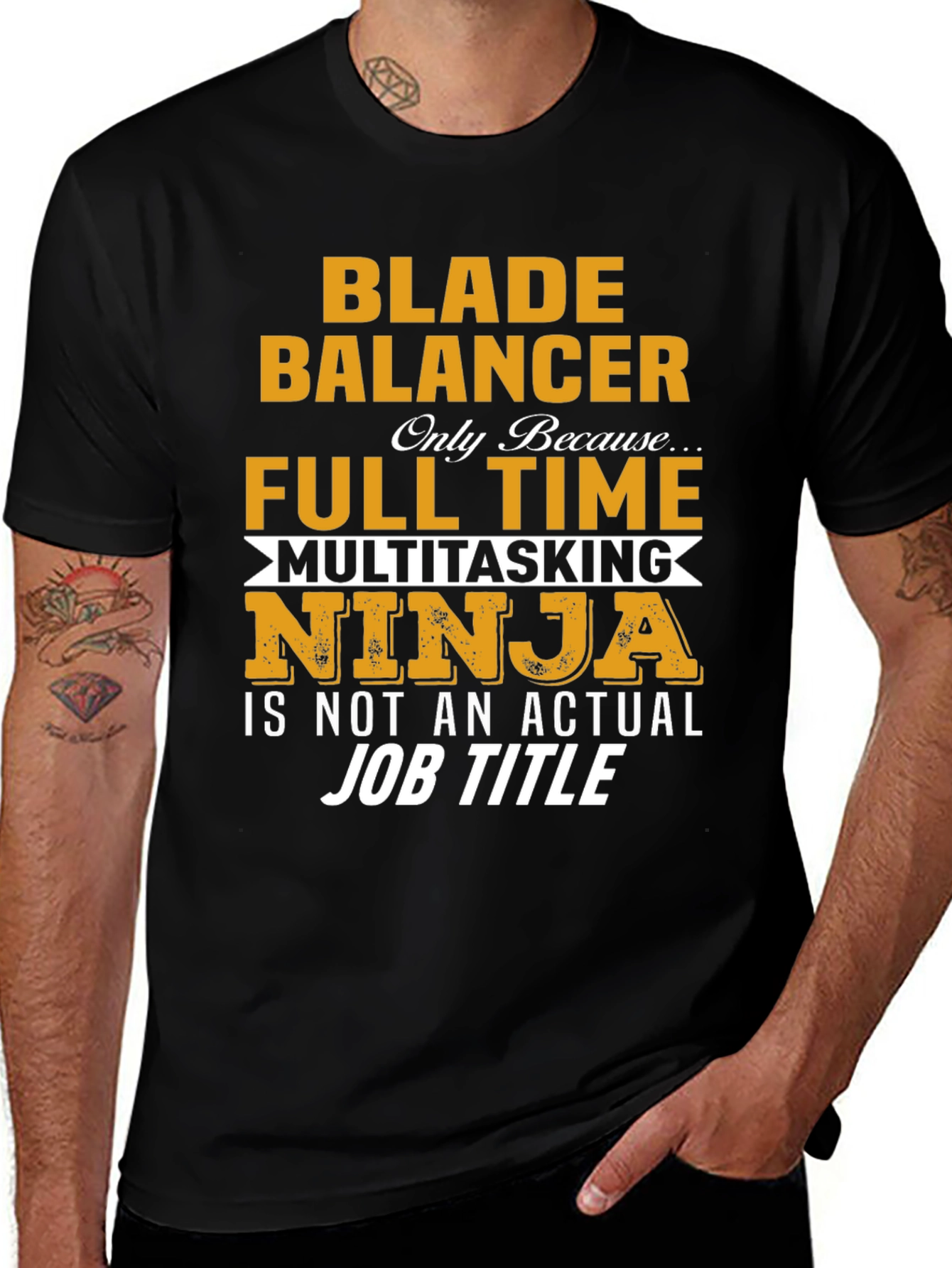 Blade Balancer Funny Job Title T-Shirt
