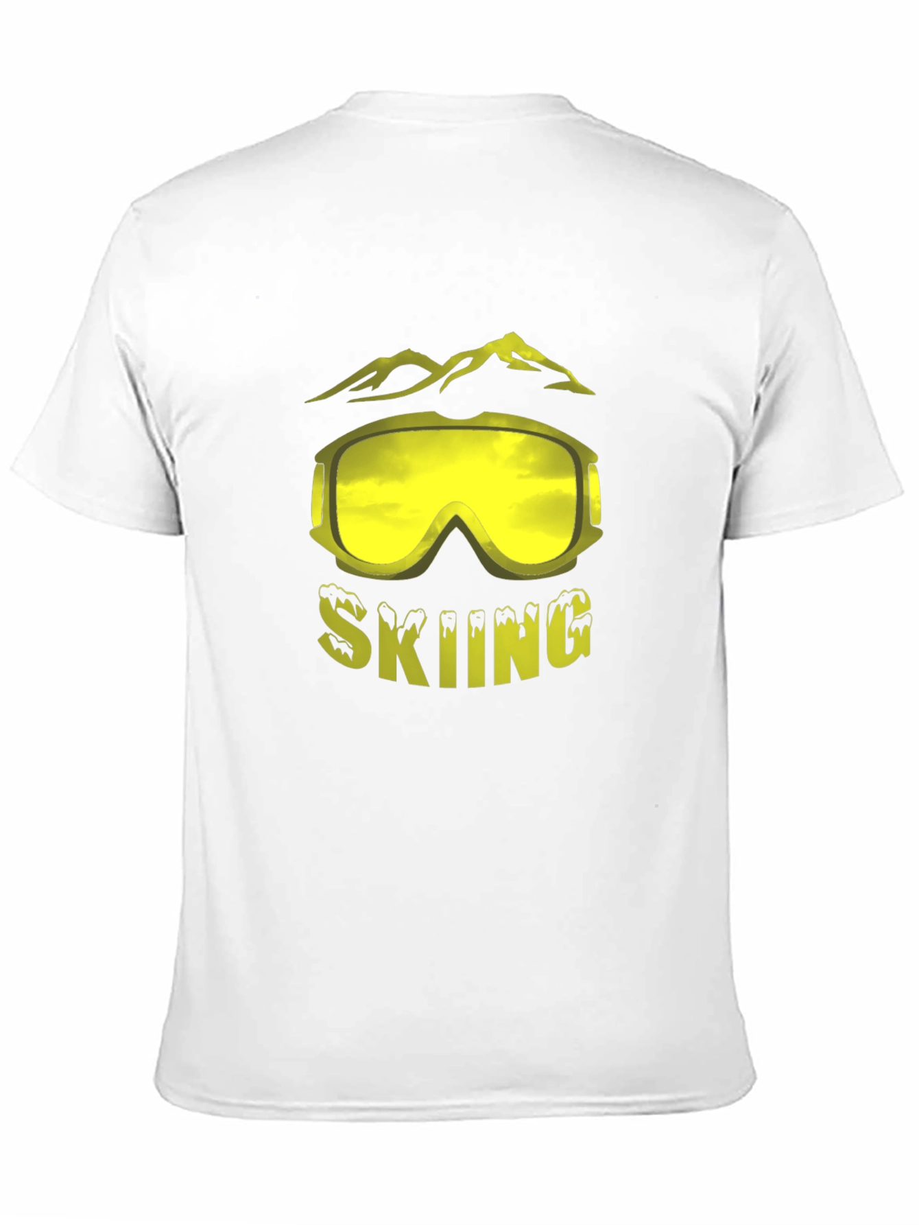 Skiing Graphic Tee - Mountain Goggles Design