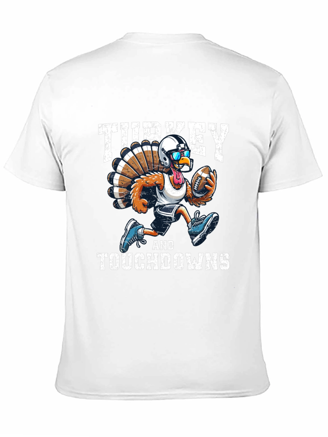 Turkey and Touchdowns Football T-Shirt