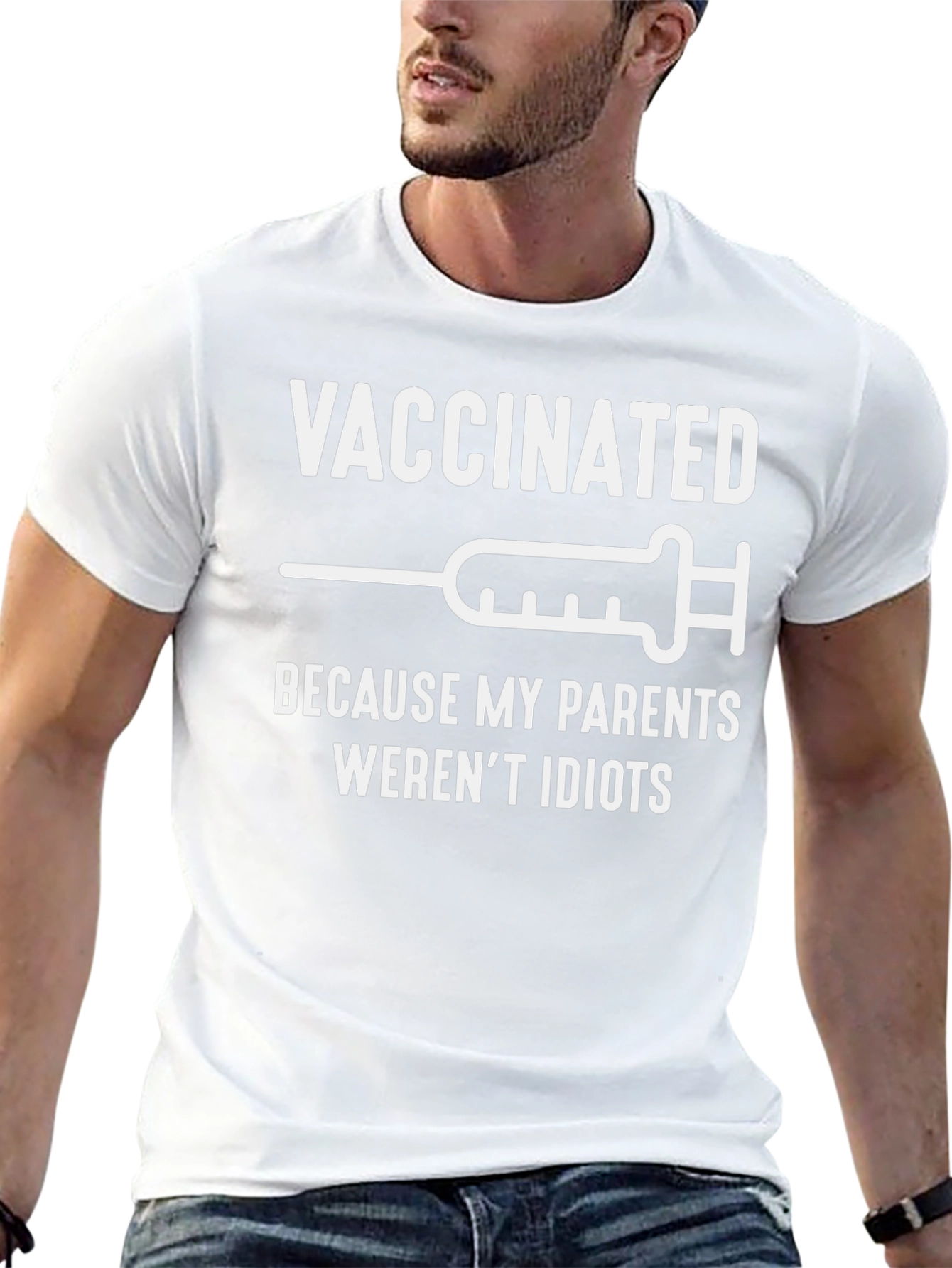 Vaccinated Adult T-Shirt - Parents Werent Idiots
