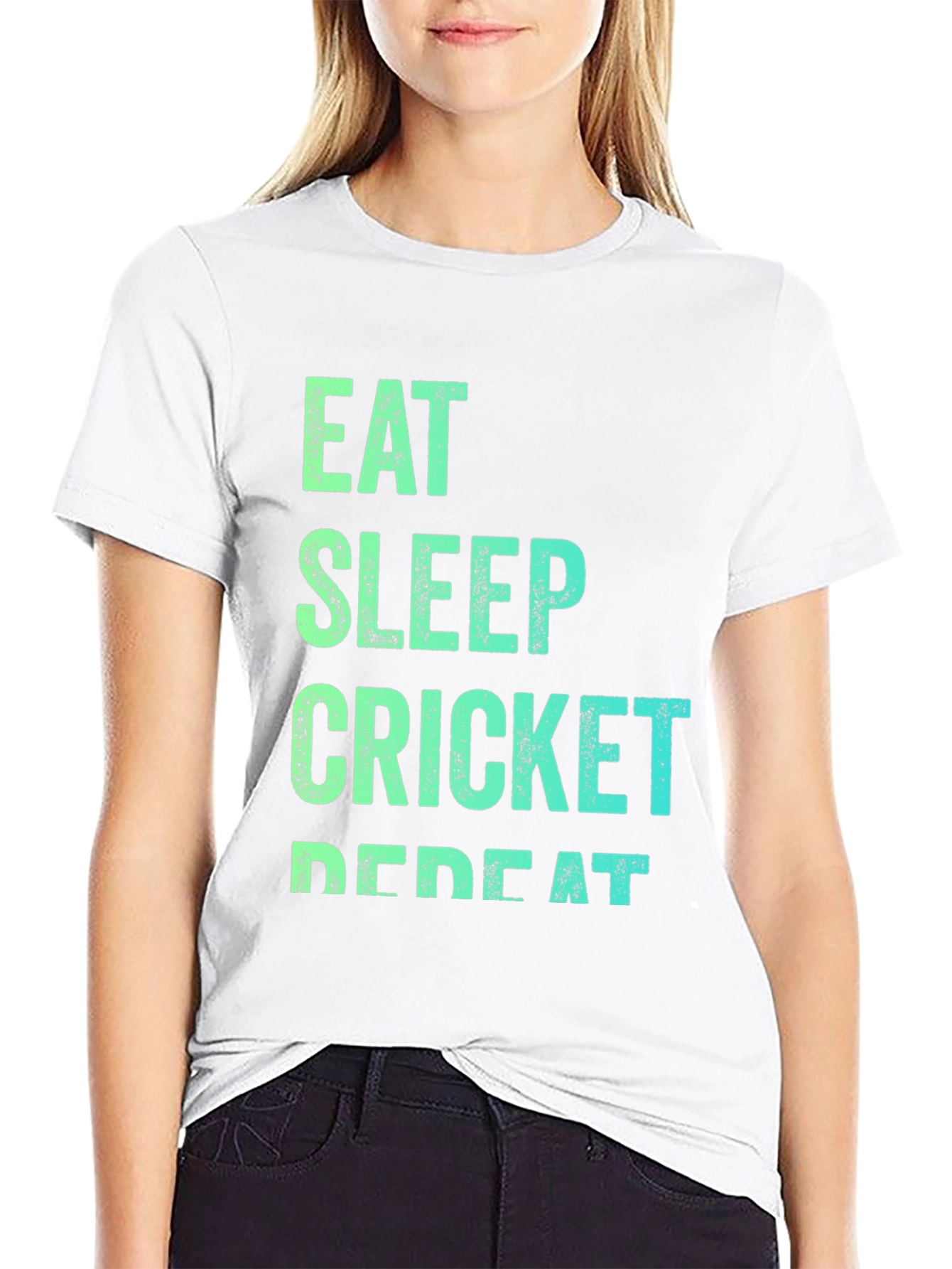 Eat Sleep Cricket Repeat T-Shirt
