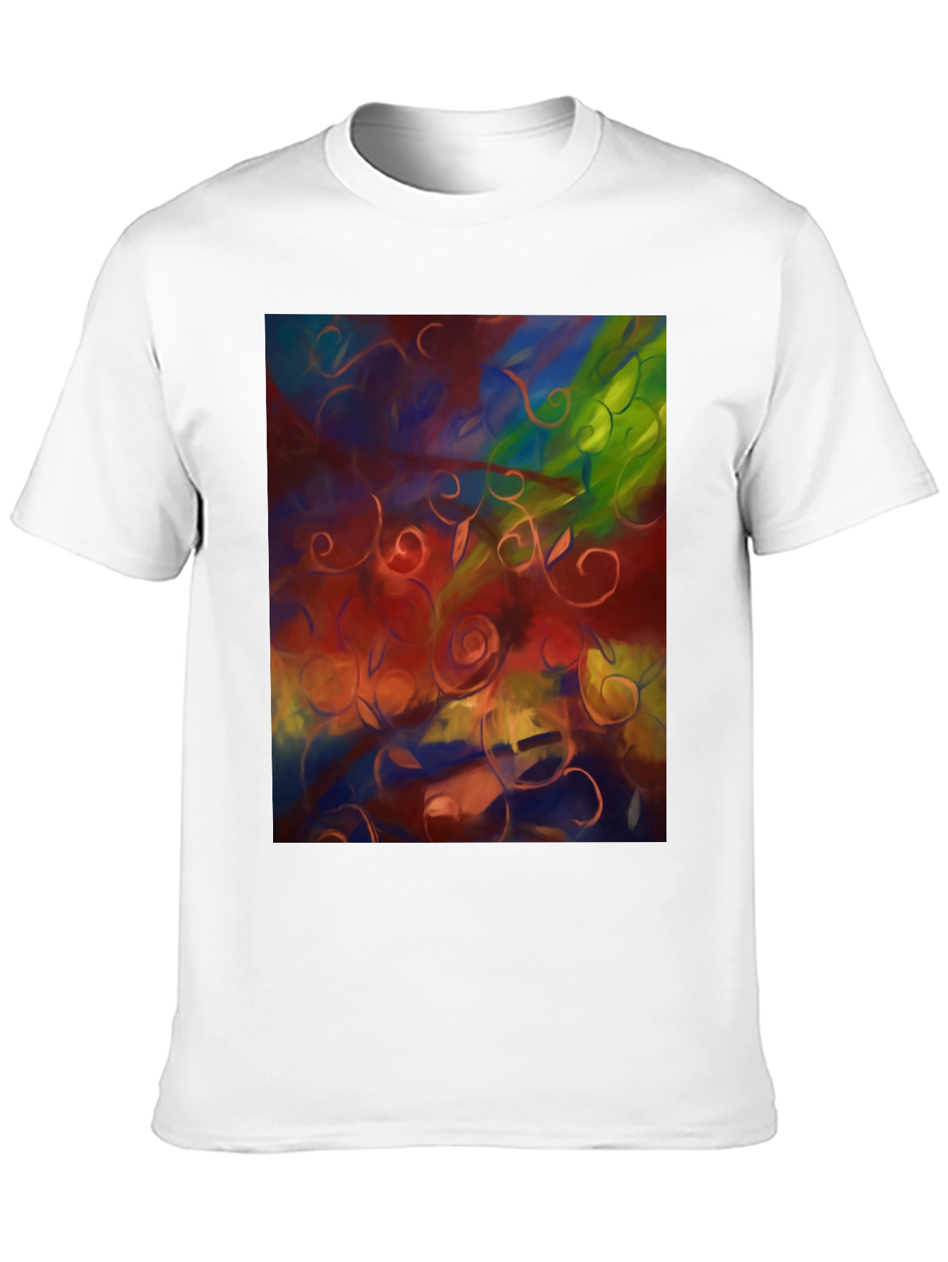 Abstract Floral T-Shirt - Artistic Statement Tee
