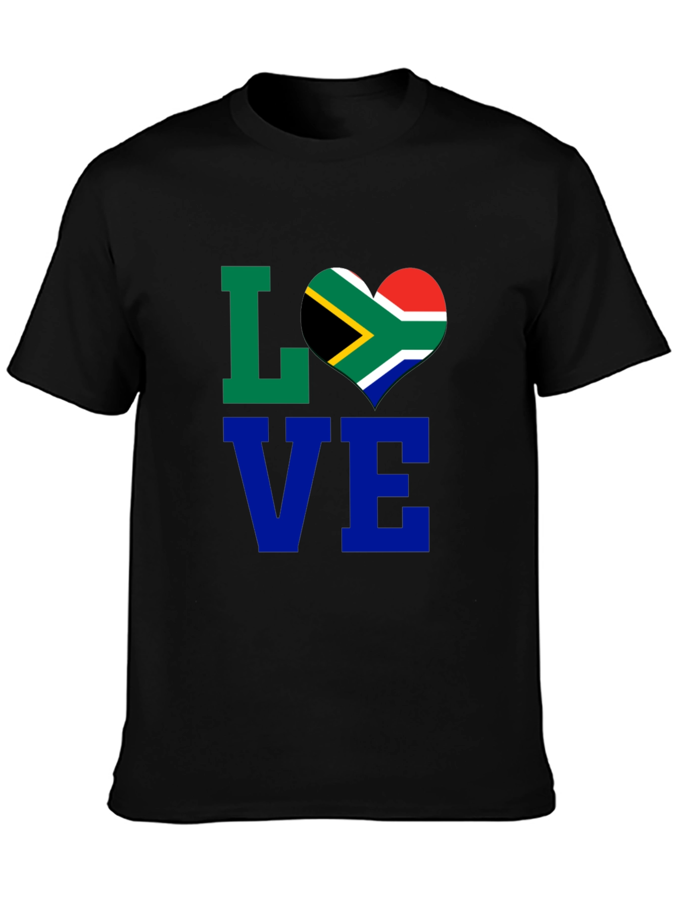 South Africa Flag Heart LOVE T-Shirt