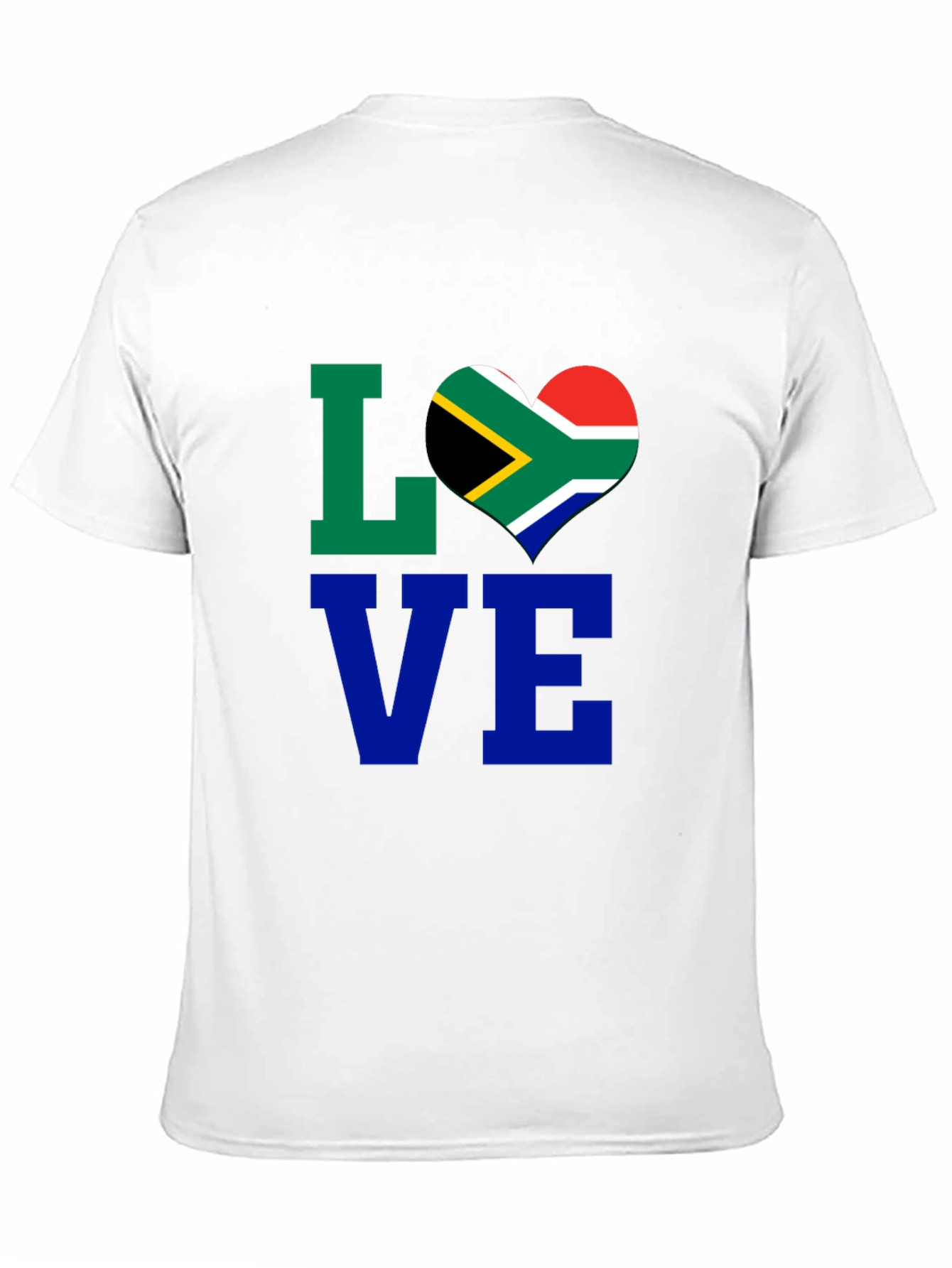 South Africa Flag Heart LOVE T-Shirt