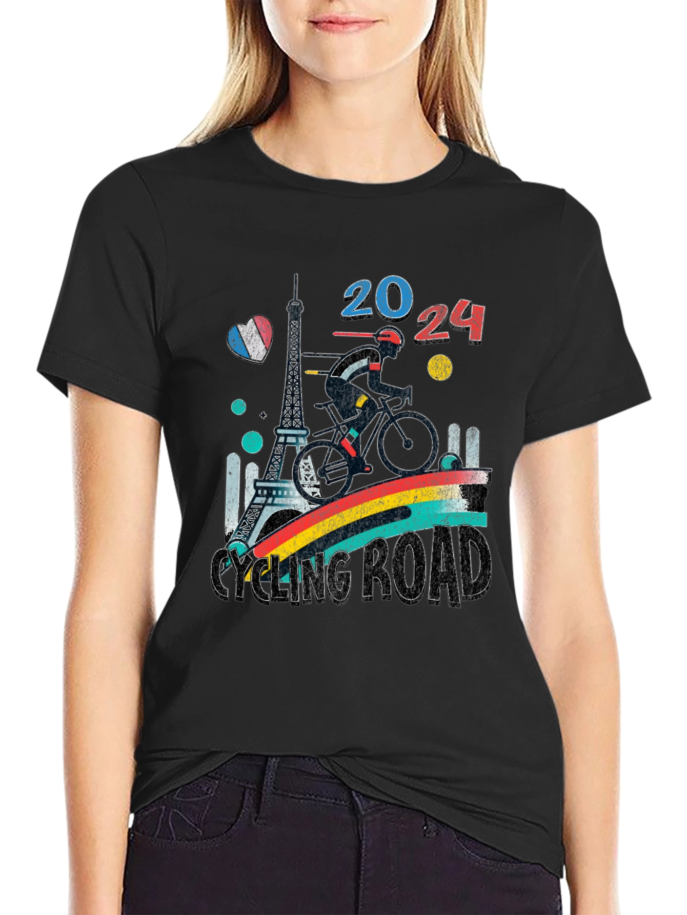 Paris 2024 Cycling Road T-Shirt