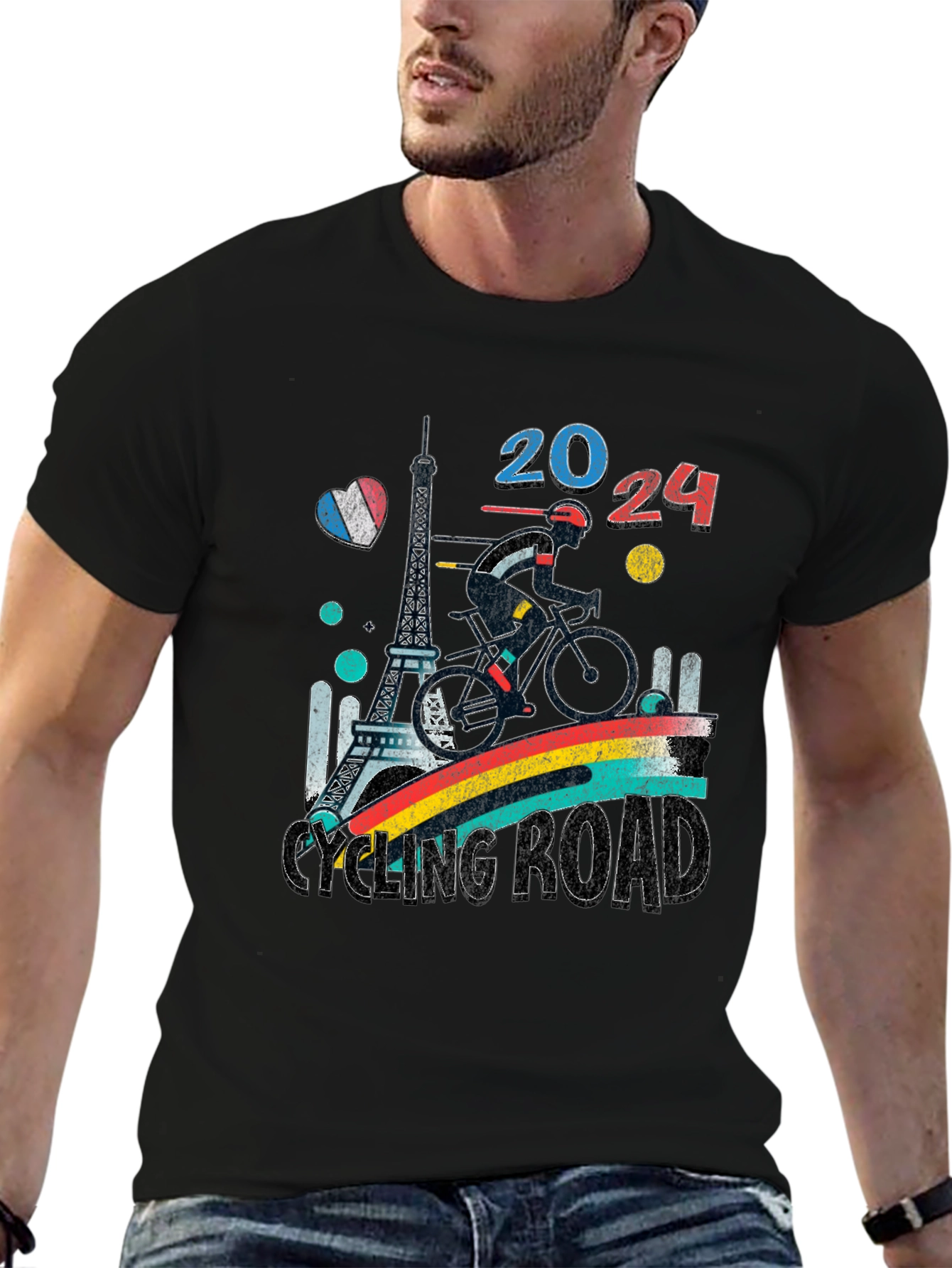 Paris 2024 Cycling Road T-Shirt