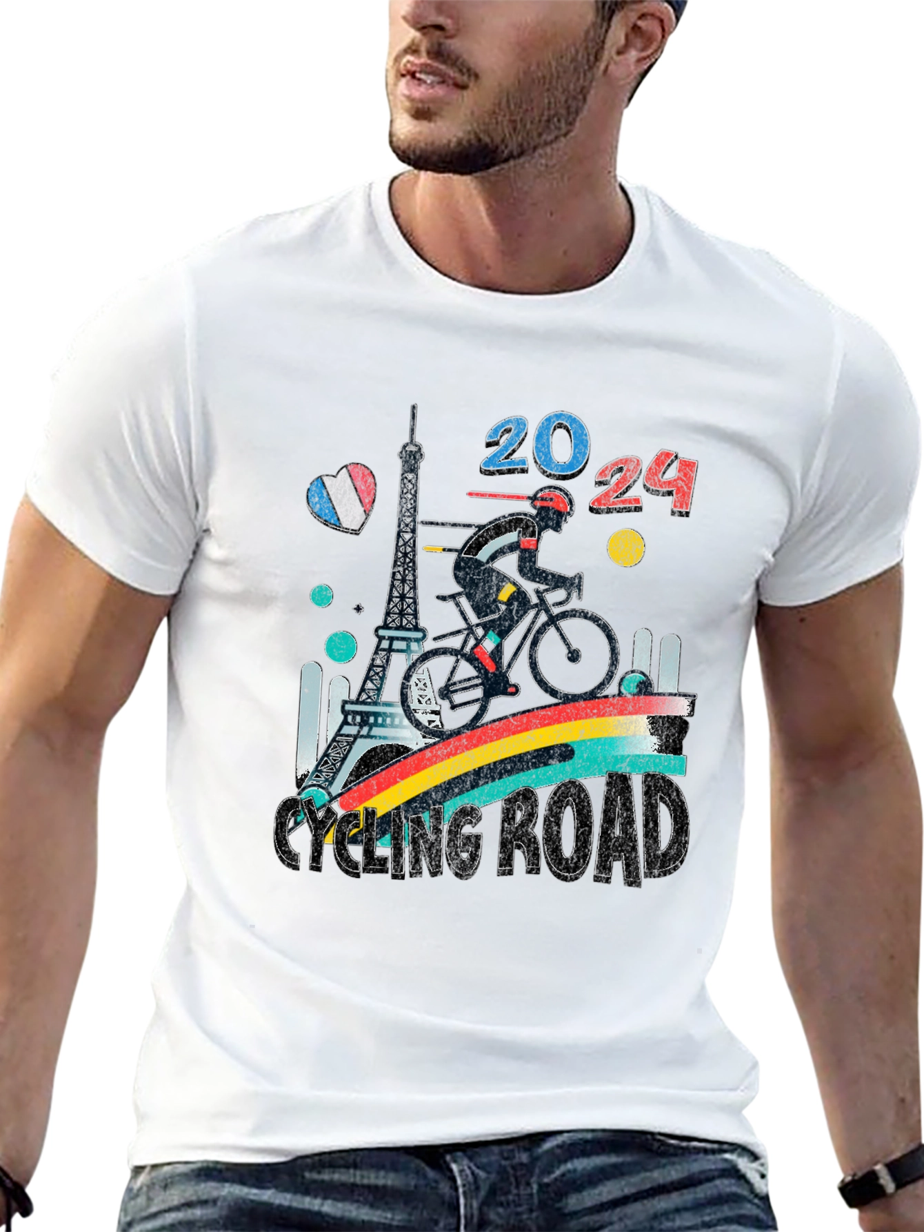 Paris 2024 Cycling Road T-Shirt