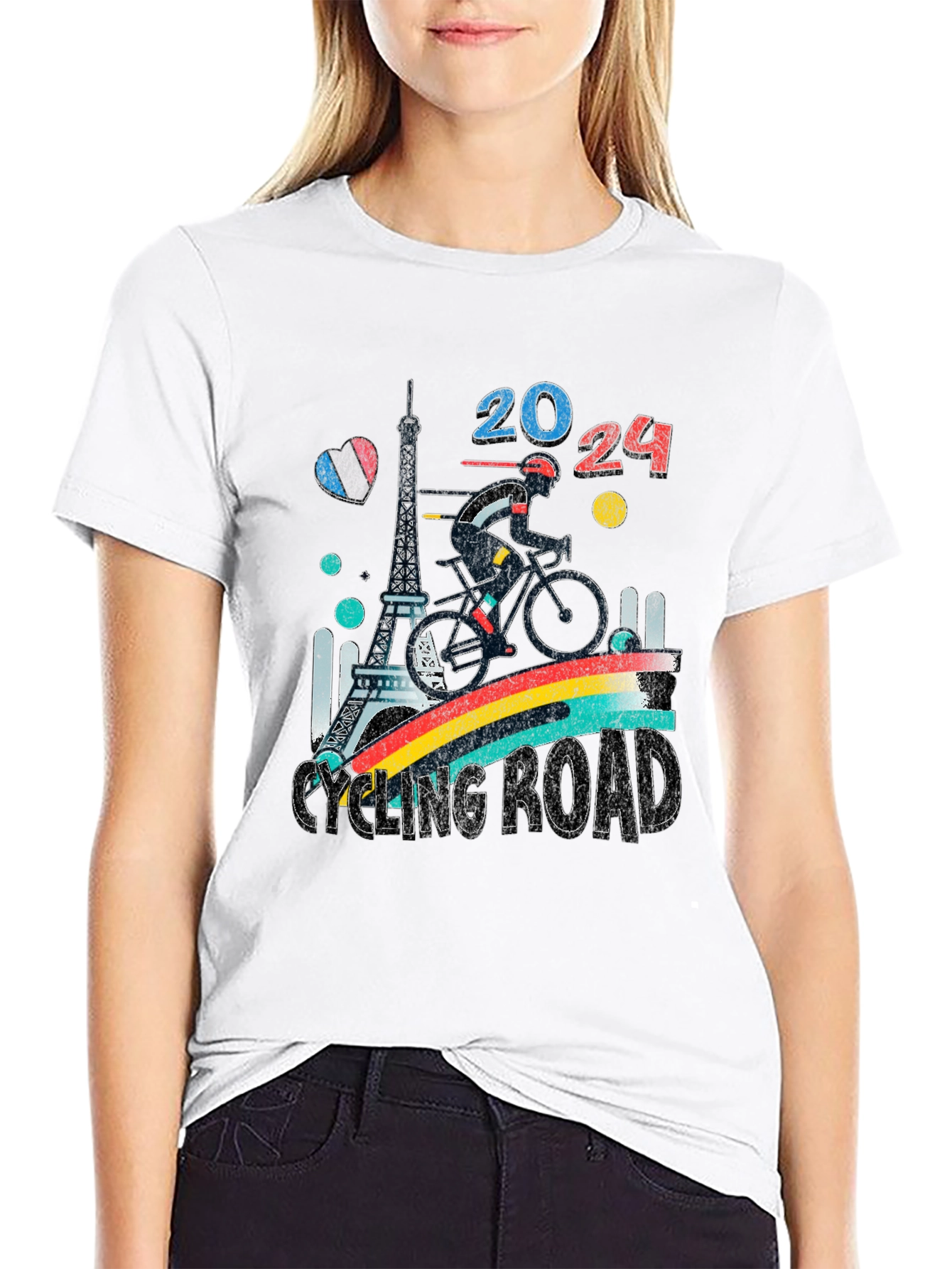 Paris 2024 Cycling Road T-Shirt
