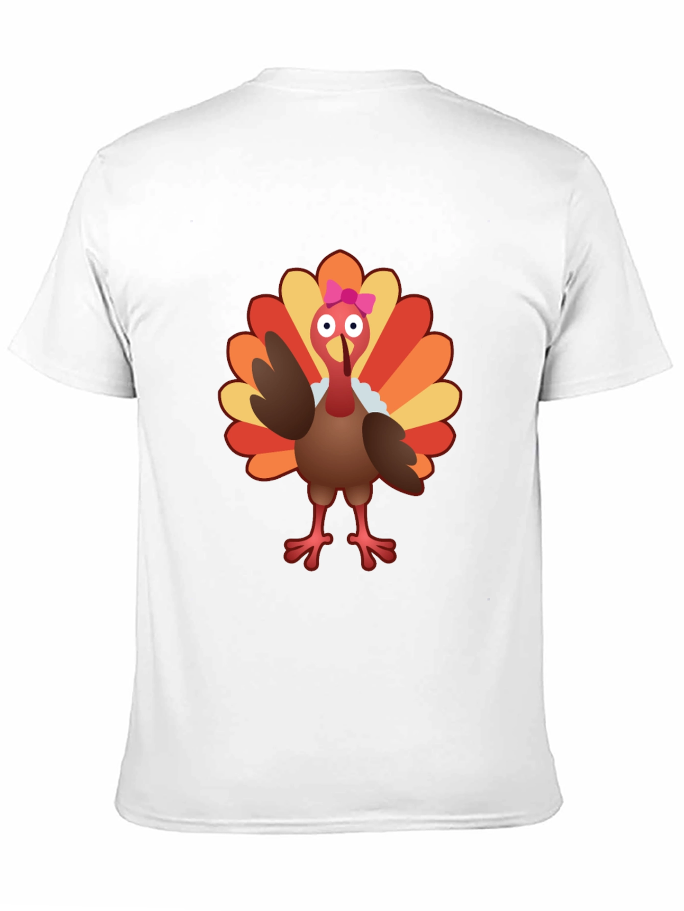 Cute Turkey Graphic Tee - Thanksgiving Shirt