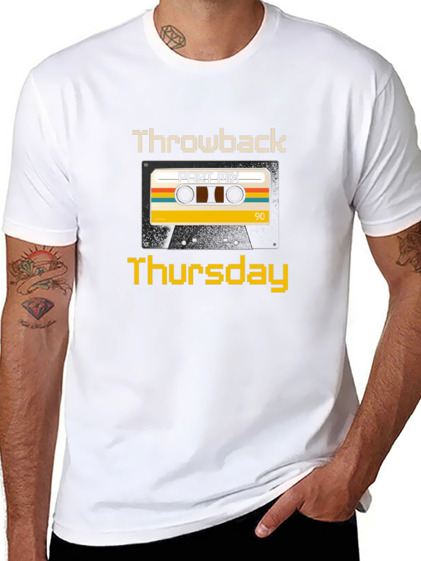 Retro Throwback Thursday Cassette Tape Graphic Tee