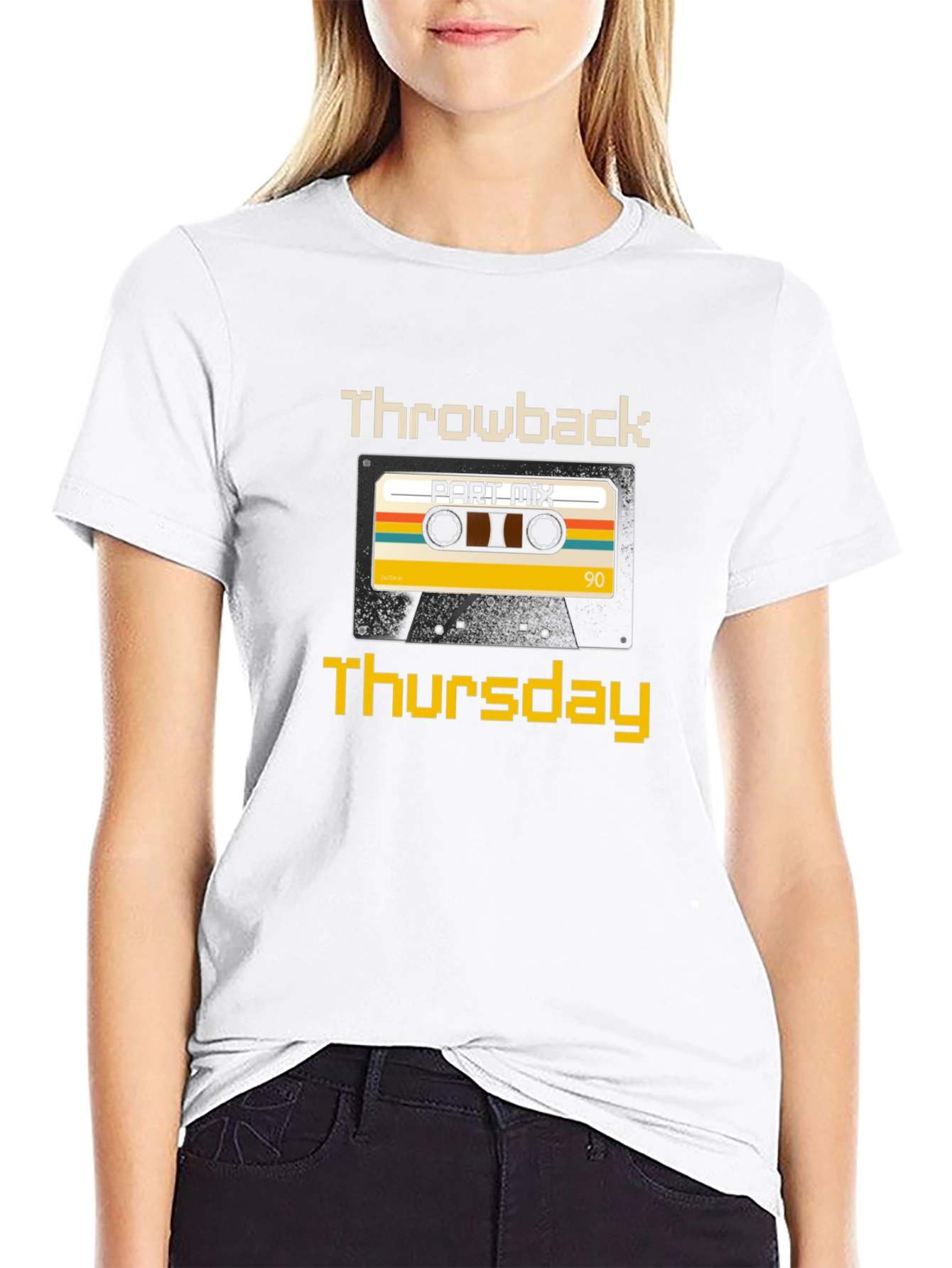 Retro Throwback Thursday Cassette Tape Graphic Tee