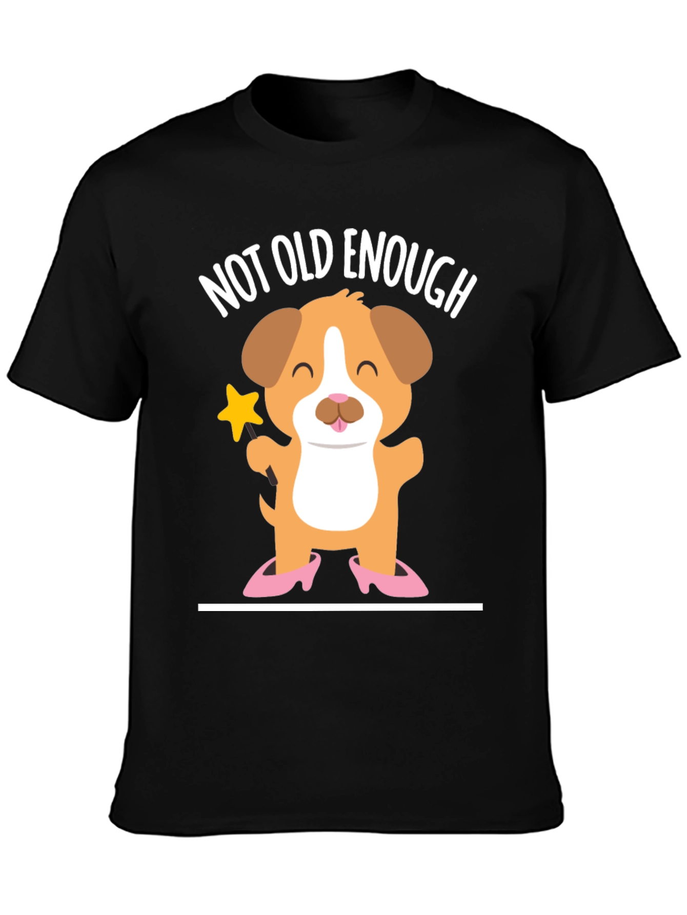 Cute Puppy T-Shirt - Not Old Enough