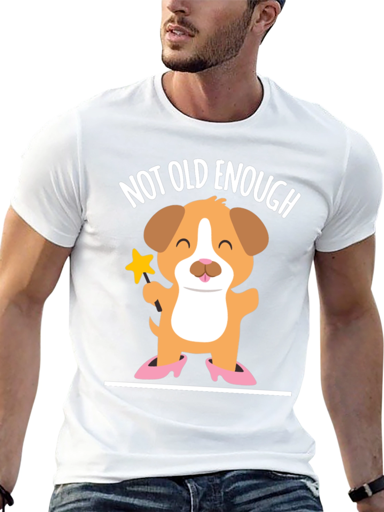 Cute Puppy T-Shirt - Not Old Enough