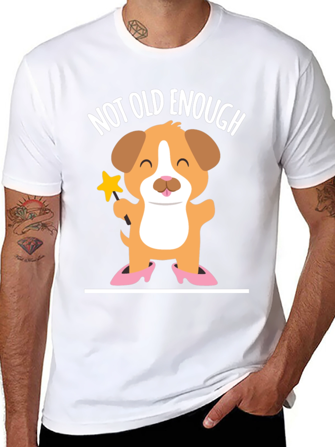 Cute Puppy T-Shirt - Not Old Enough