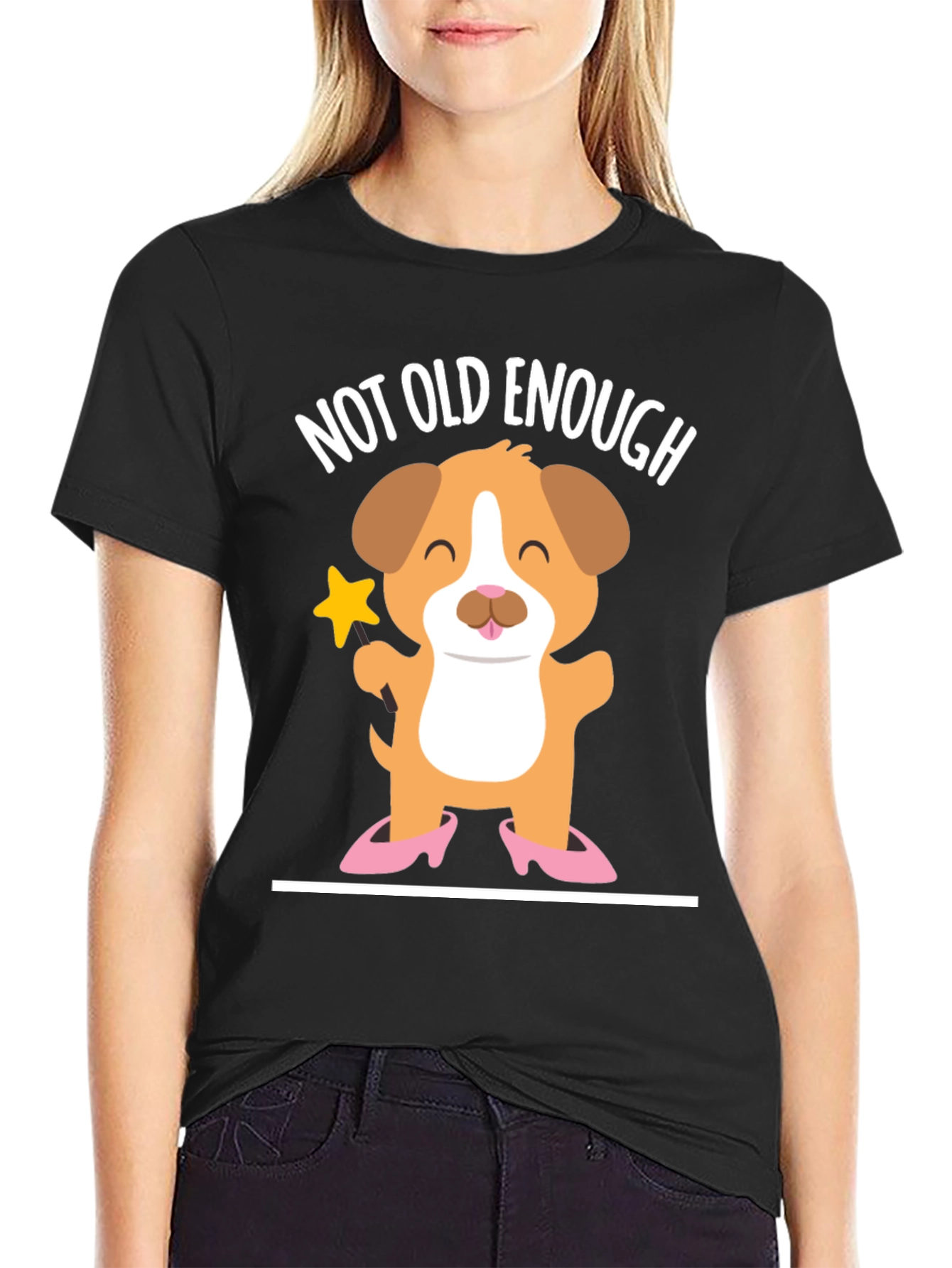 Cute Puppy T-Shirt - Not Old Enough