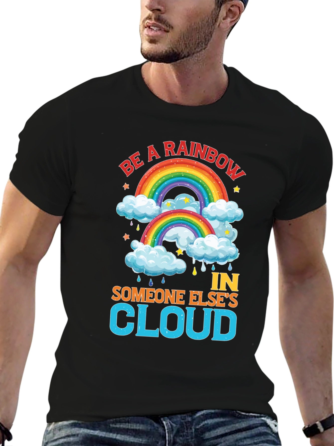 Be a Rainbow T-Shirt - Inspirational Graphic Tee