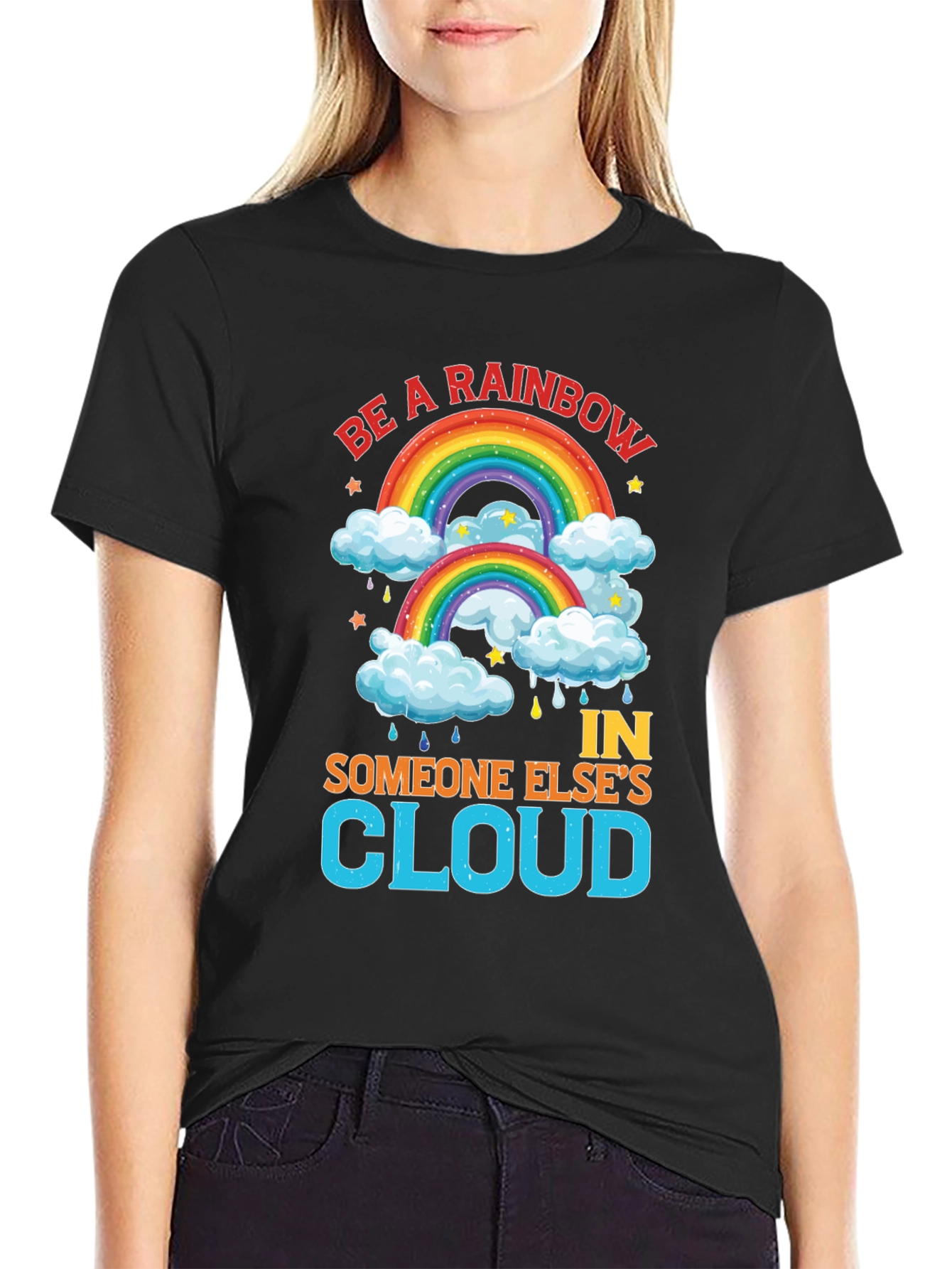 Be a Rainbow T-Shirt - Inspirational Graphic Tee