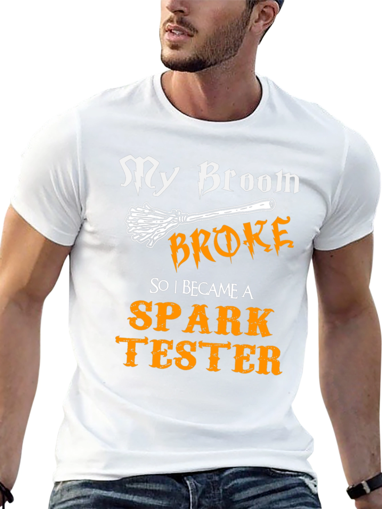 Spark Tester Funny Halloween T-Shirt