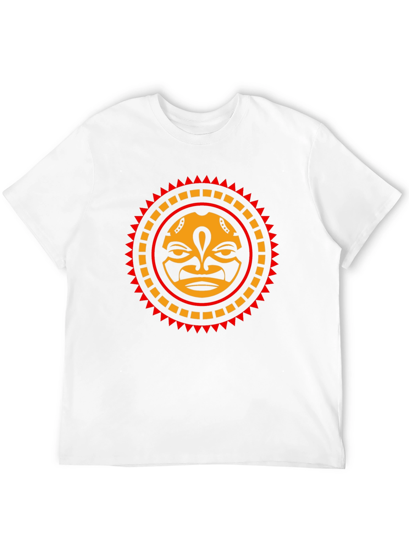 Tribal Sun Face Graphic Tee