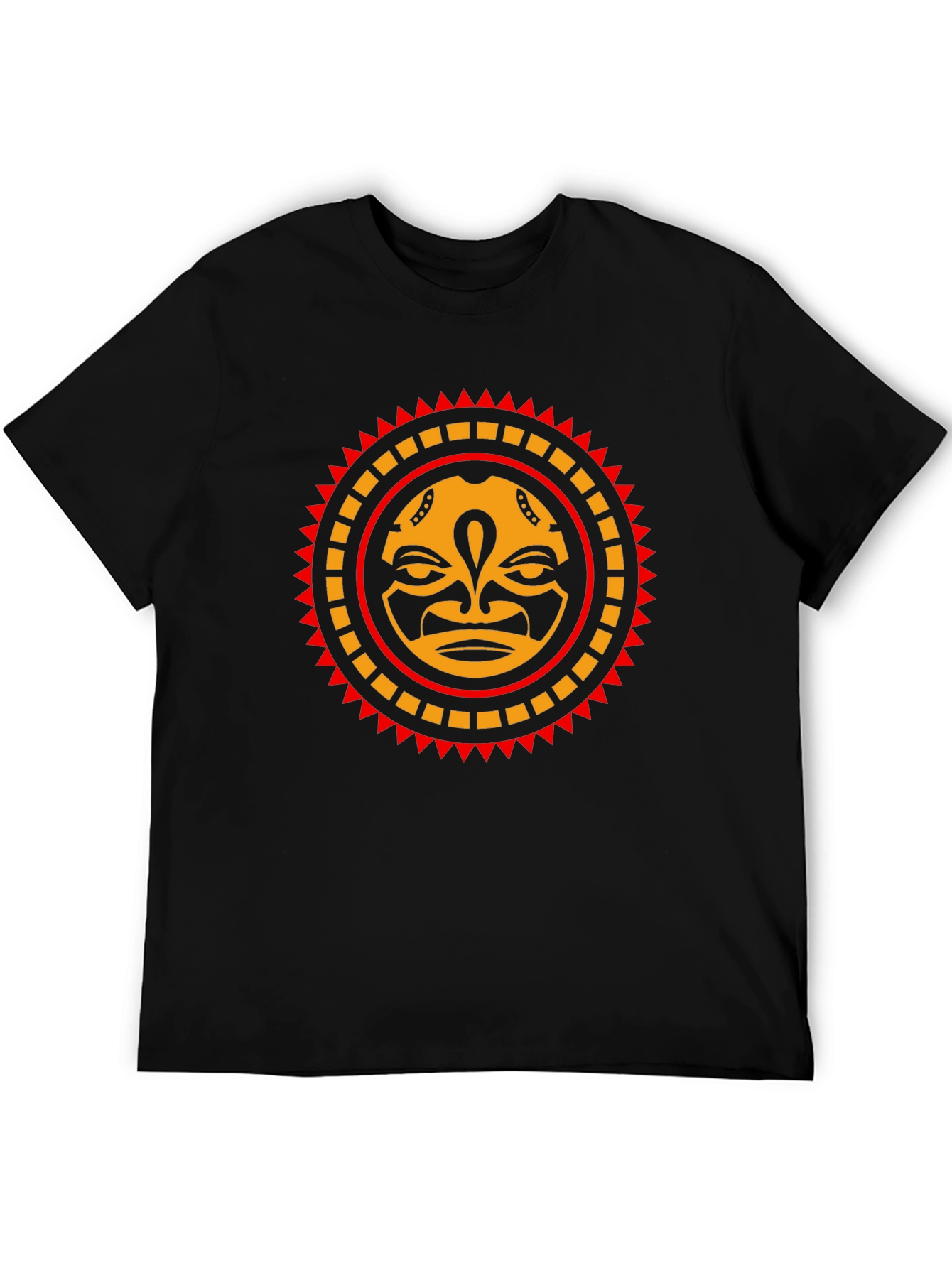 Tribal Sun Face Graphic Tee