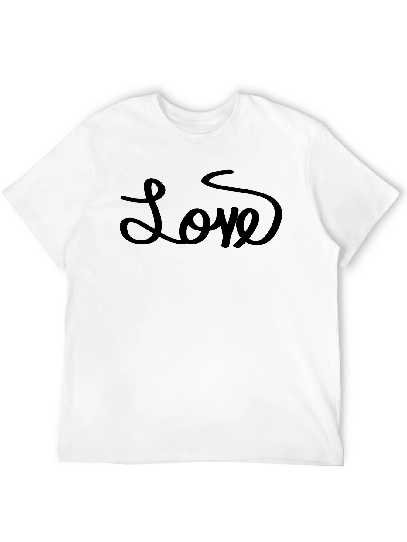 Love Script Black T-Shirt