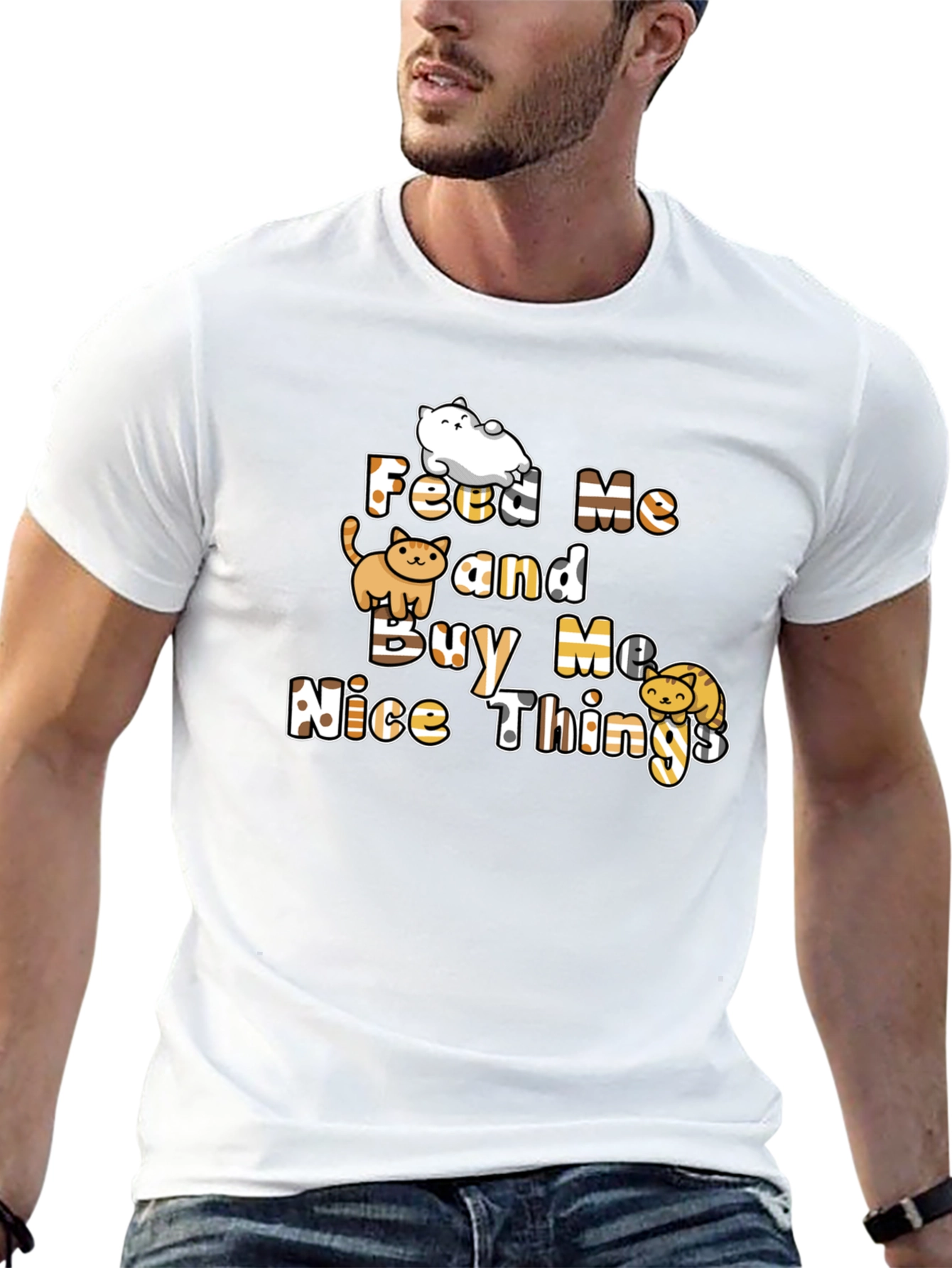 Feed Me Cats Graphic T-Shirt