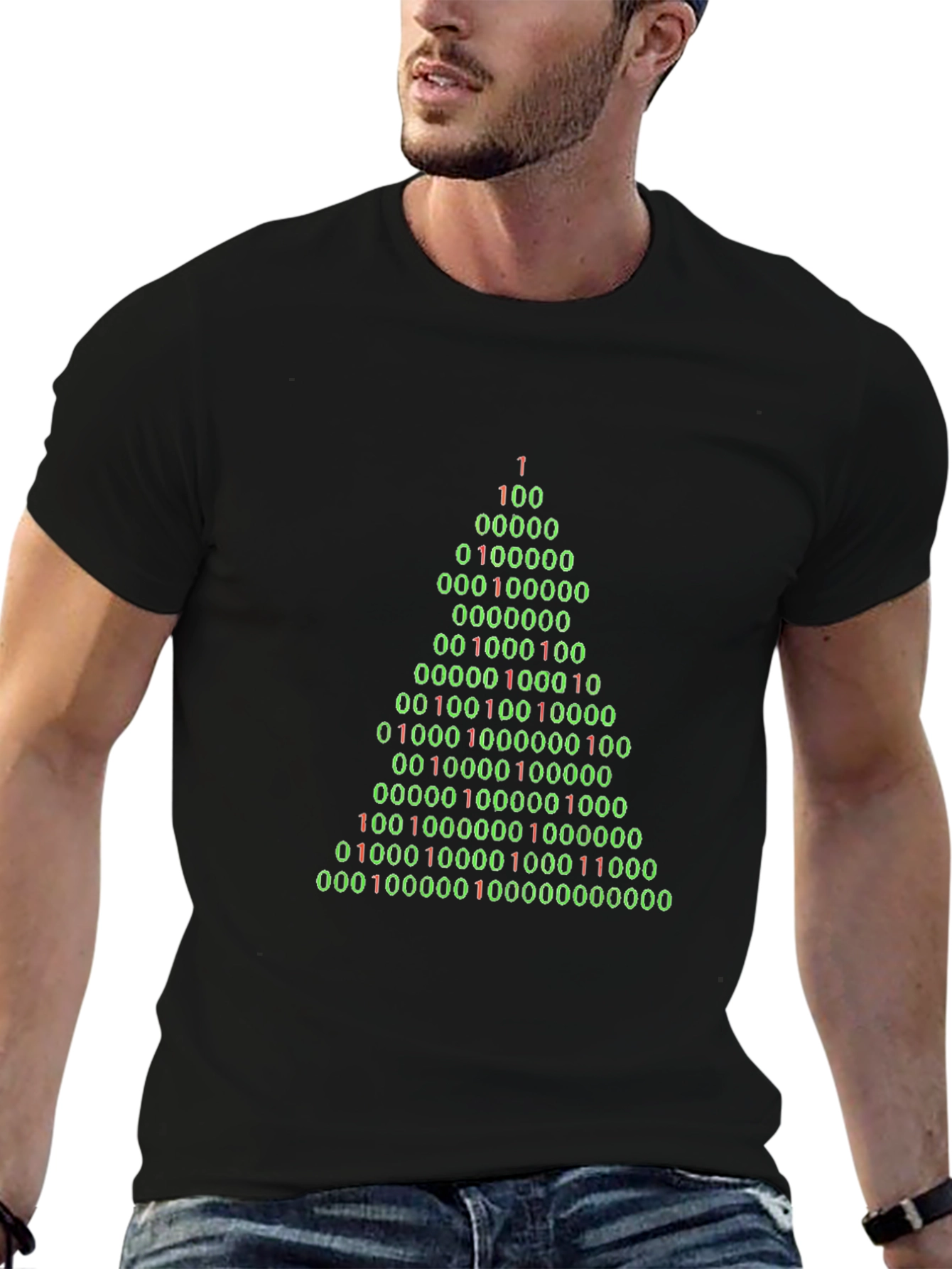 Binary Christmas Tree T-Shirt