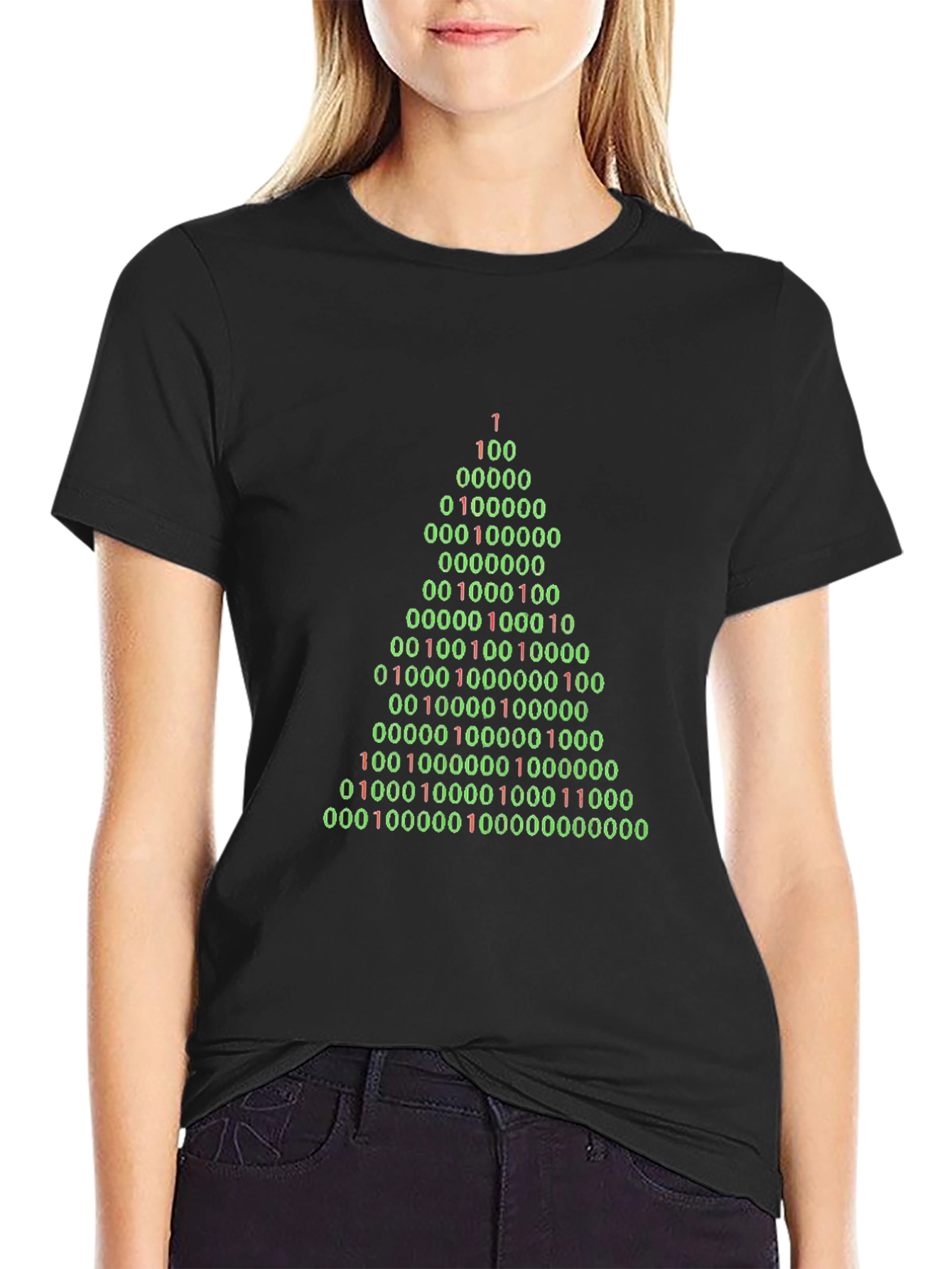 Binary Christmas Tree T-Shirt
