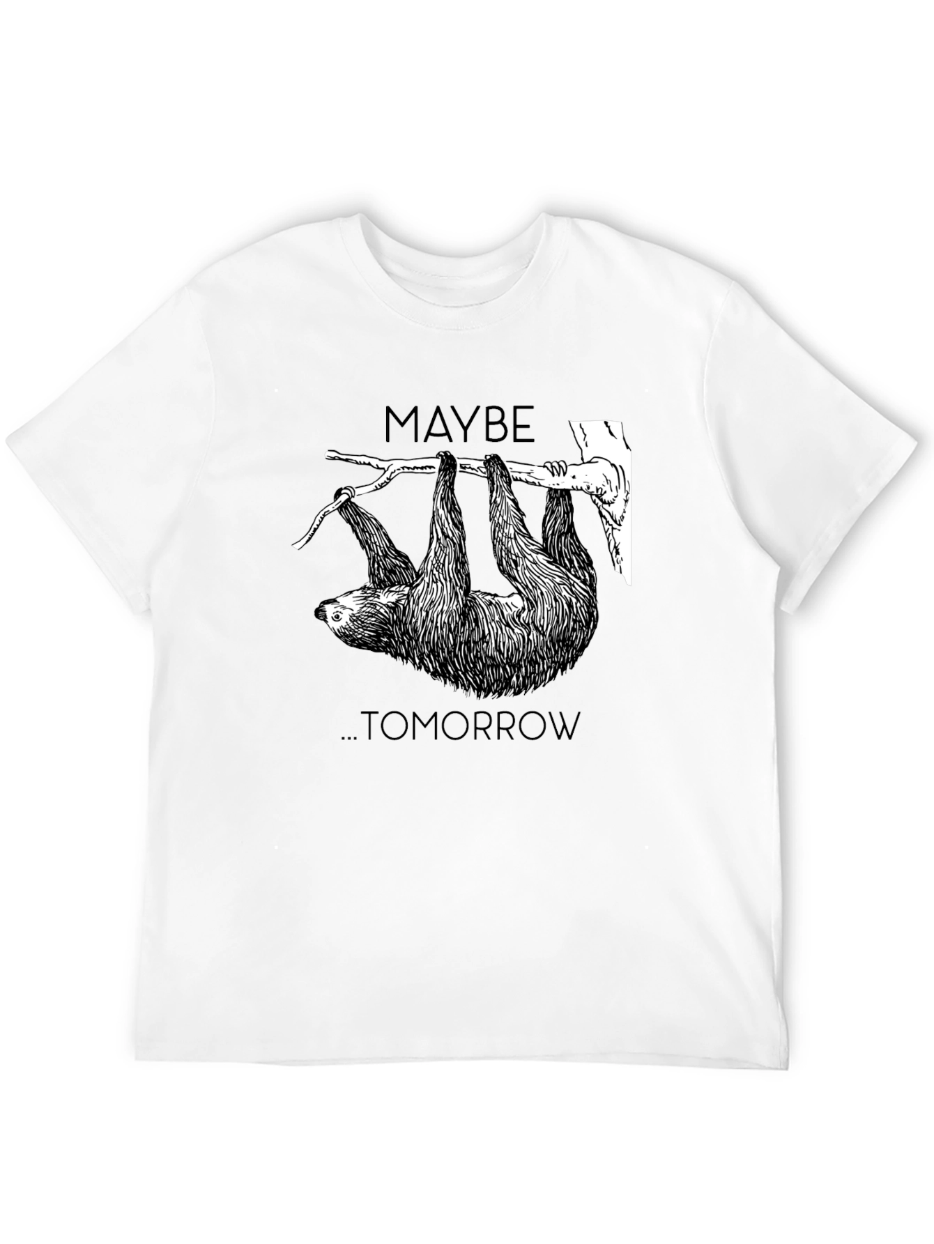 Maybe Tomorrow Sloth Graphic Tee - Relaxed Fit