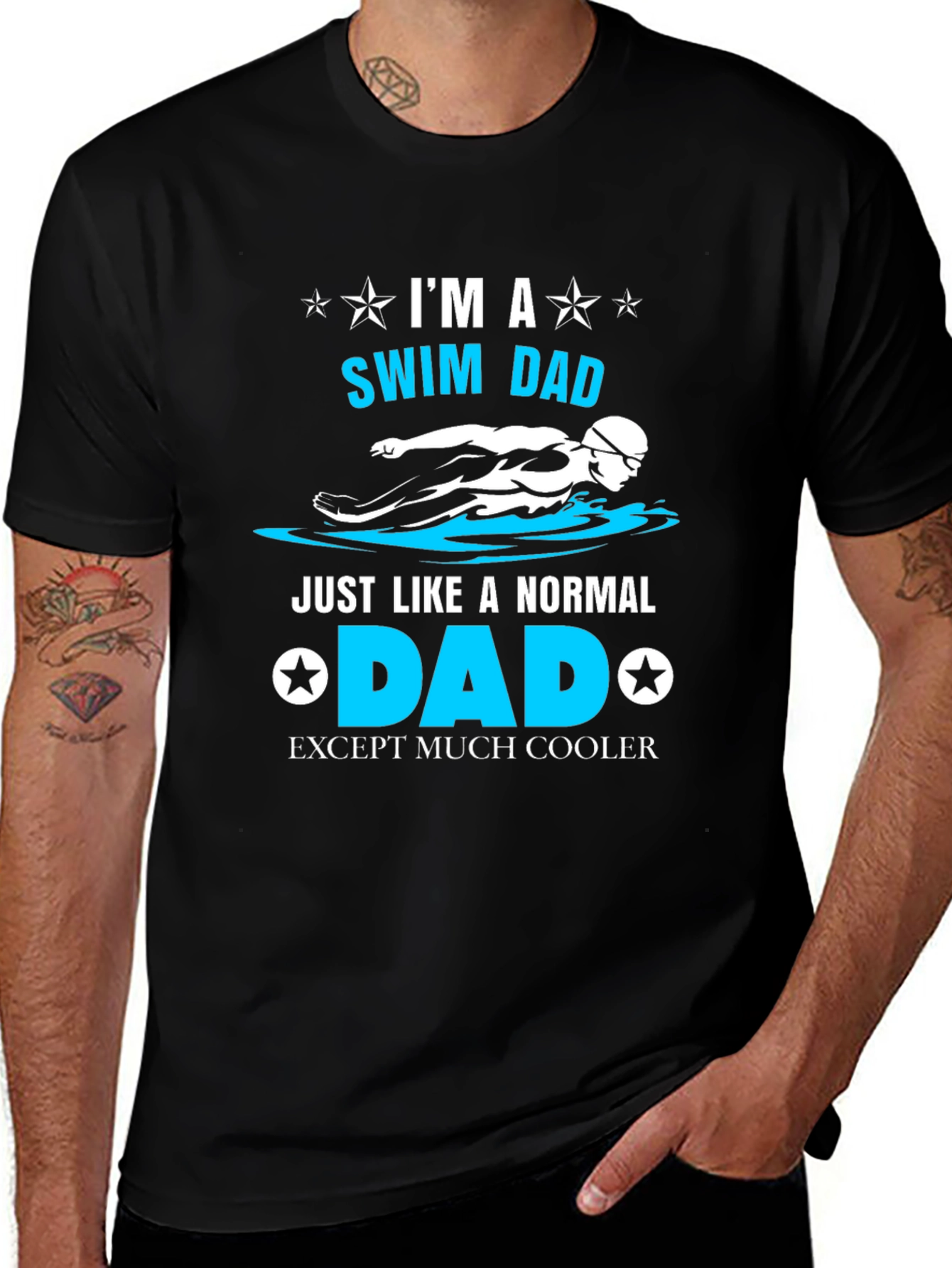 Swim Dad T-Shirt - Cool Fathers Day Gift