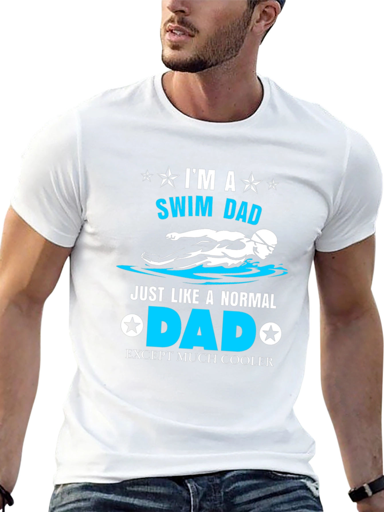 Swim Dad T-Shirt - Cool Fathers Day Gift