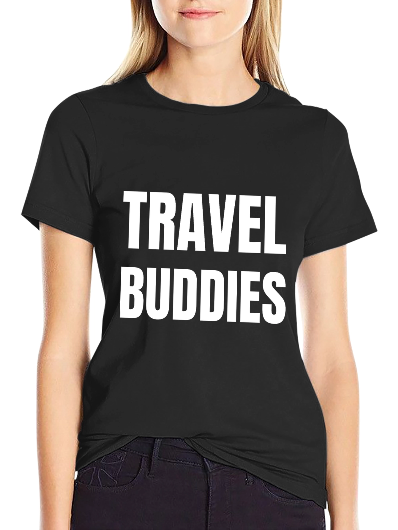 Travel Buddies Black T-Shirt