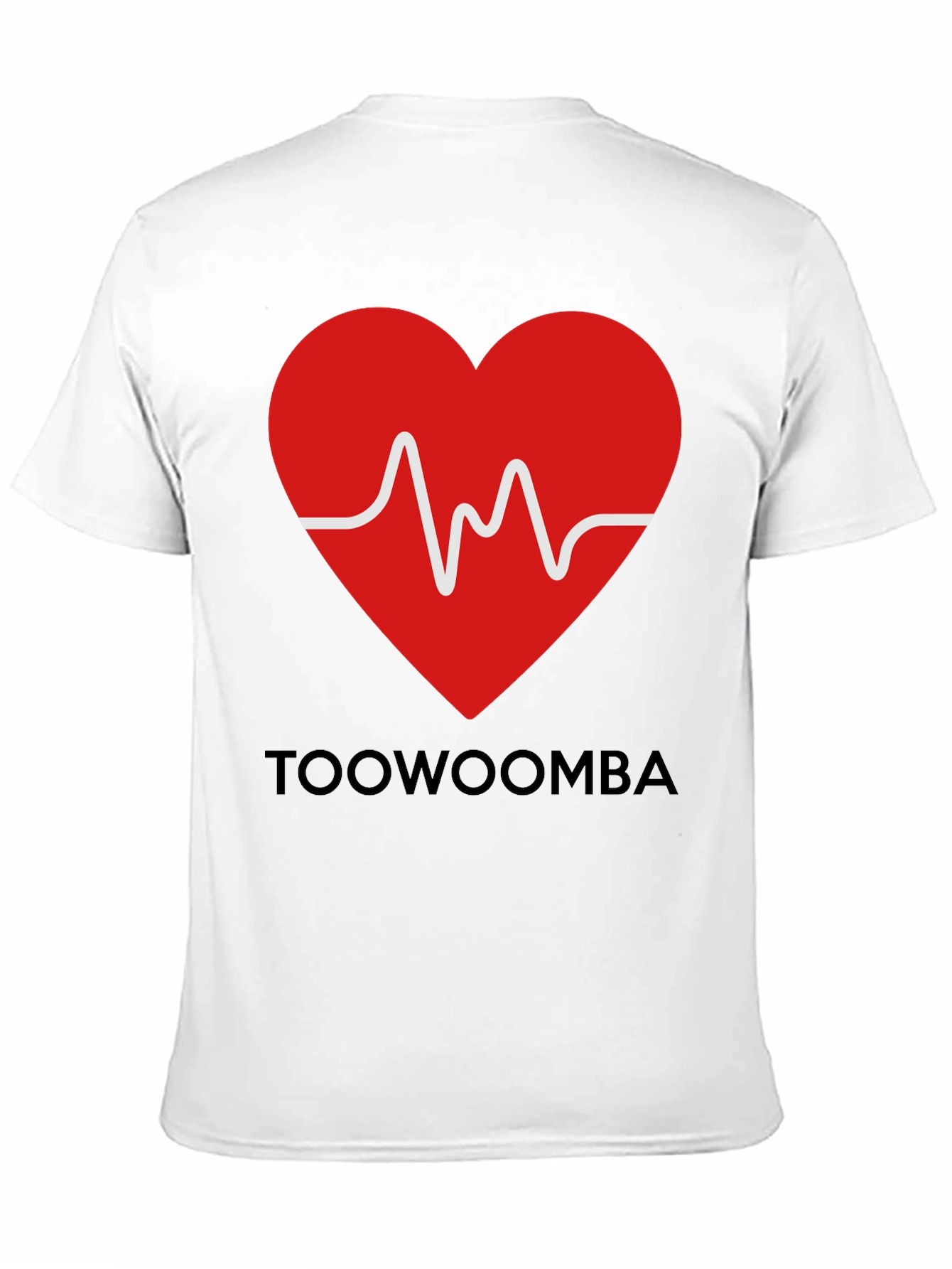 Toowoomba Heartbeat T-Shirt - Mens Black Graphic Tee