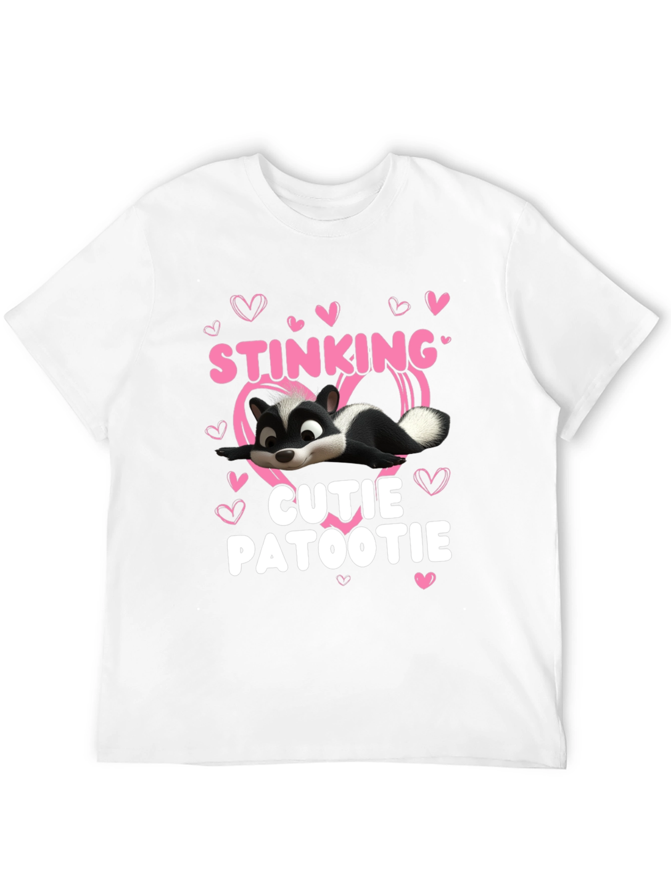 Stinking Cutie Patootie Skunk Graphic T-Shirt