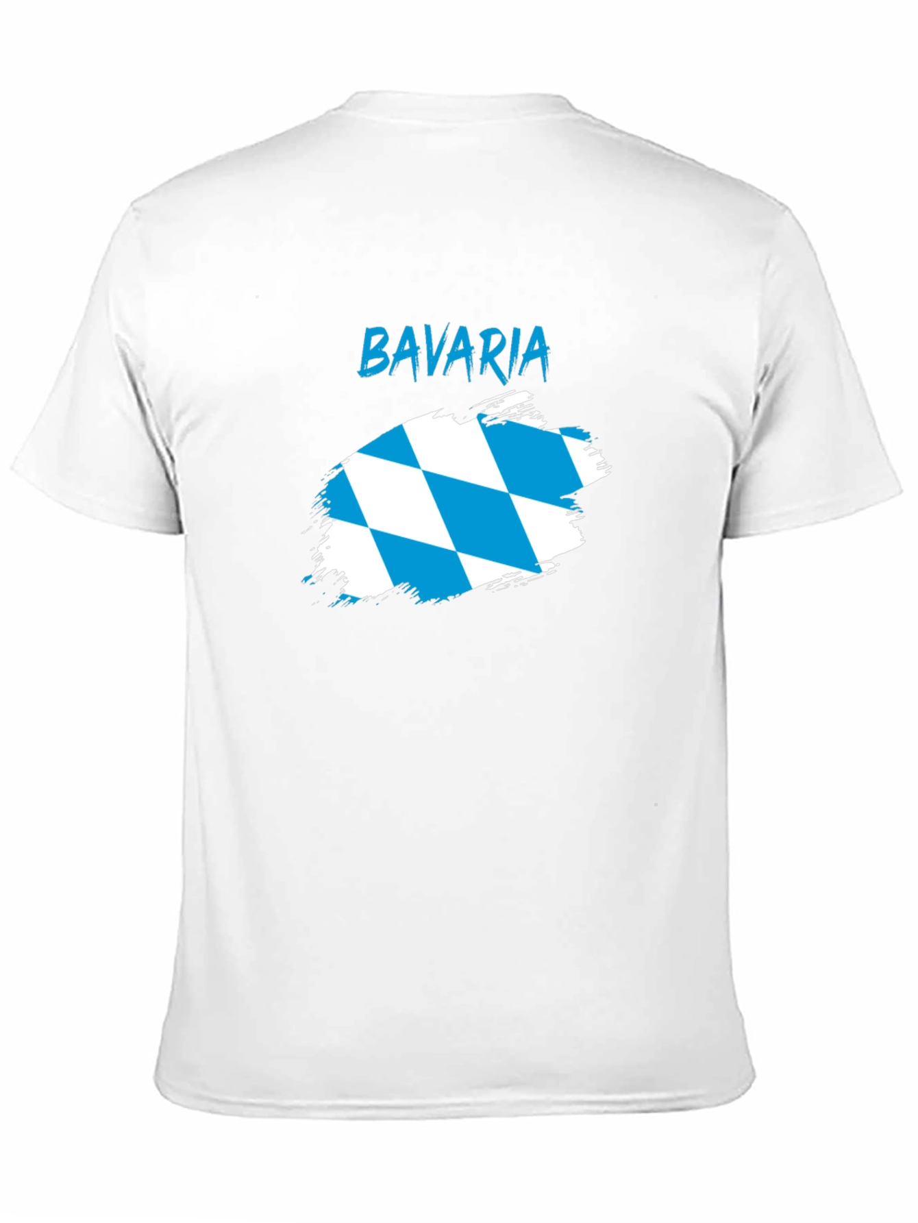 Bavaria Flag Graphic Tee - Black Cotton T-Shirt