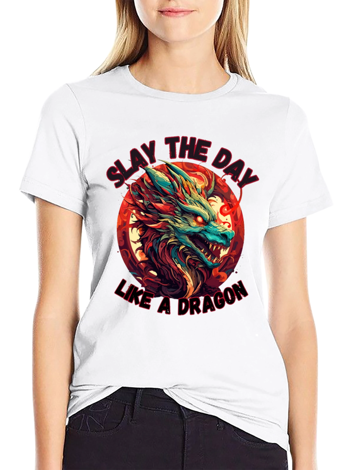 Slay the Day Dragon Graphic Tee