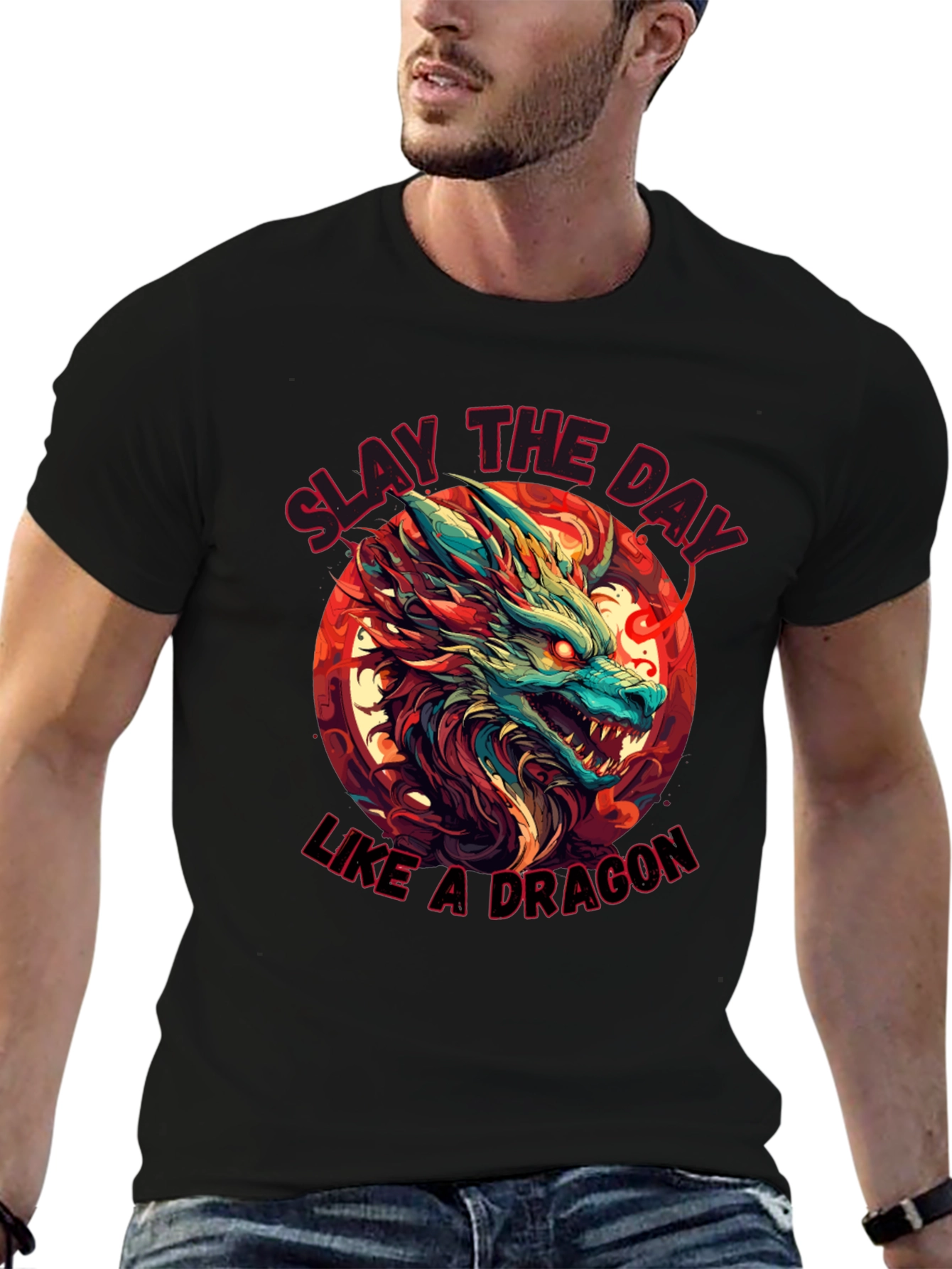Slay the Day Dragon Graphic Tee