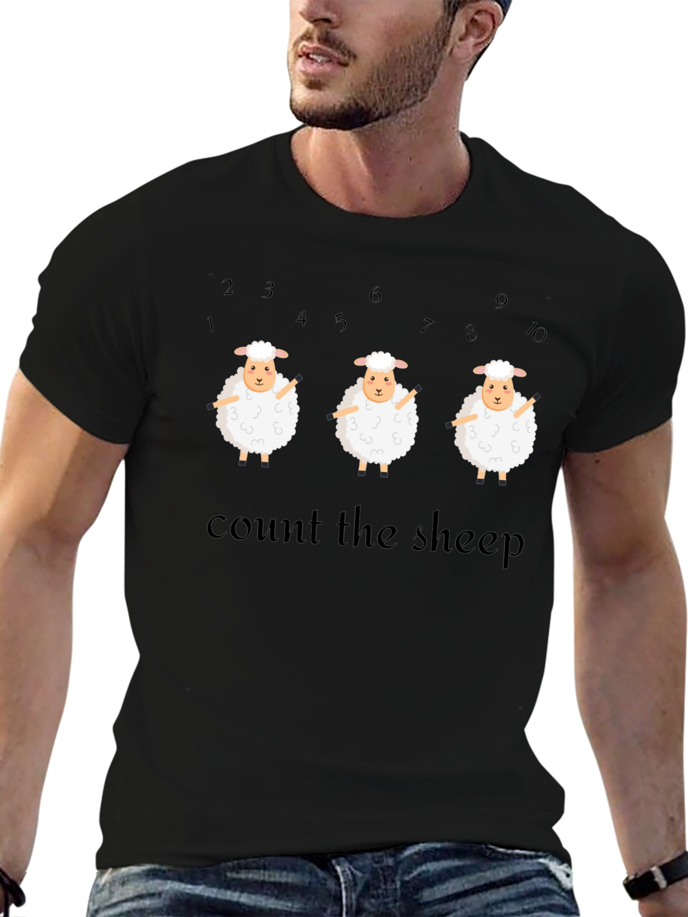 Count the Sheep Graphic T-Shirt