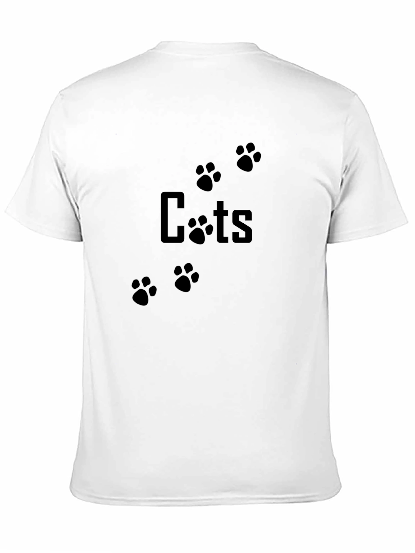 Cool Cats Paw Print Black T-Shirt