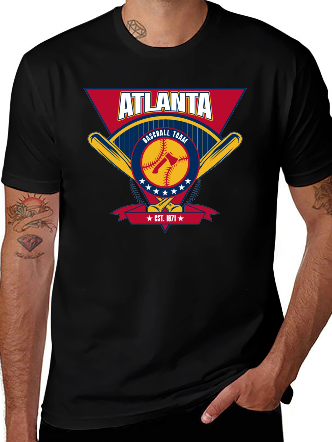 Atlanta Baseball Team Graphic T-Shirt