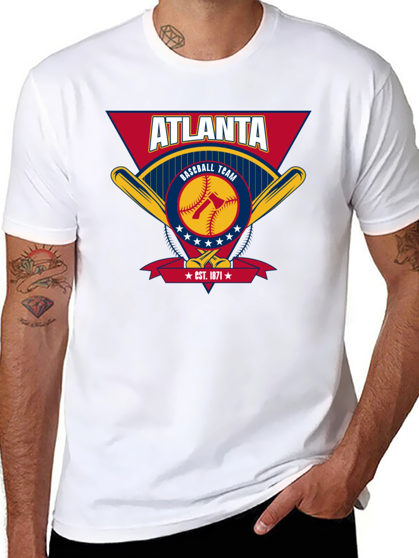 Atlanta Baseball Team Graphic T-Shirt