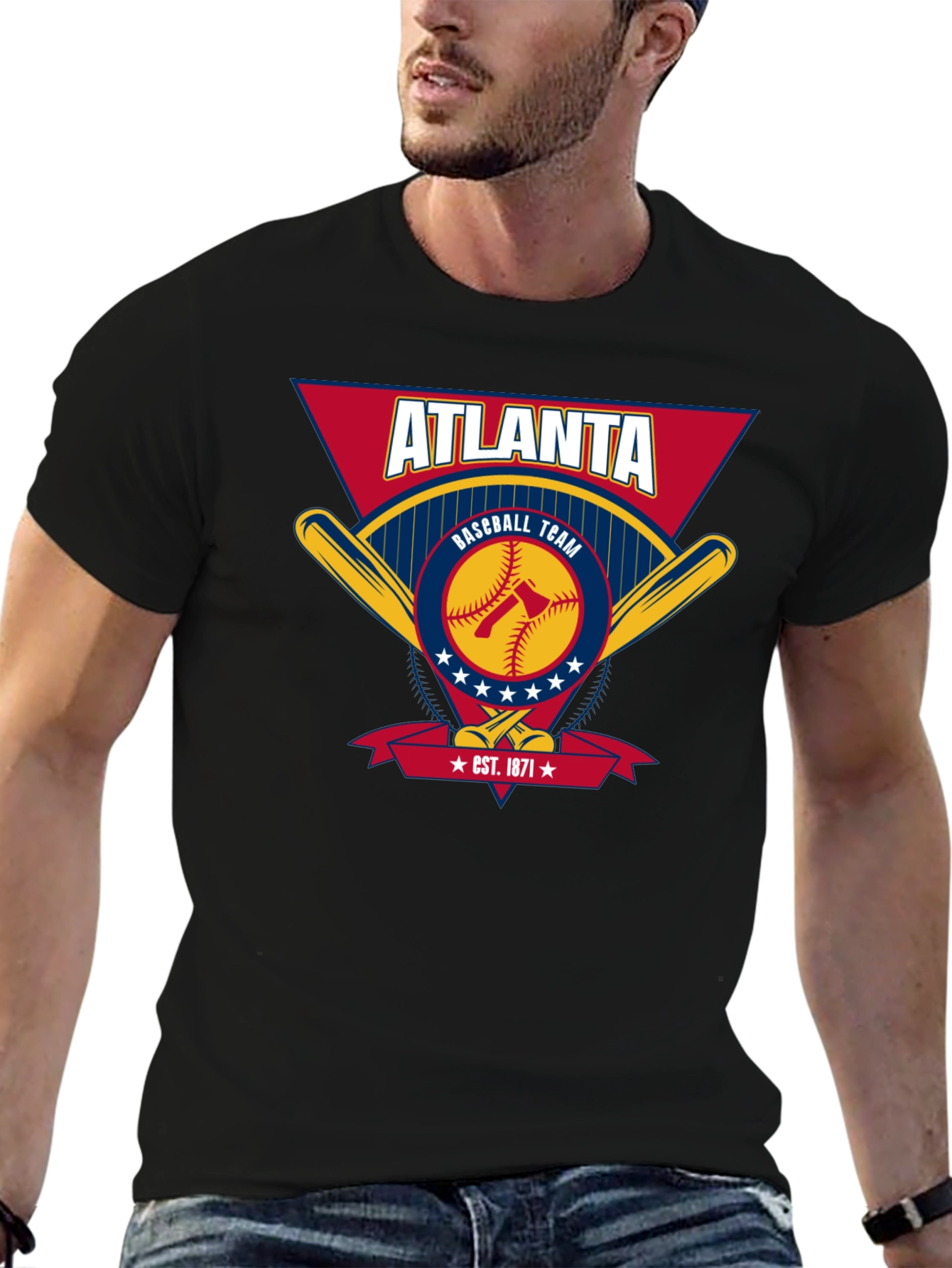 Atlanta Baseball Team Graphic T-Shirt