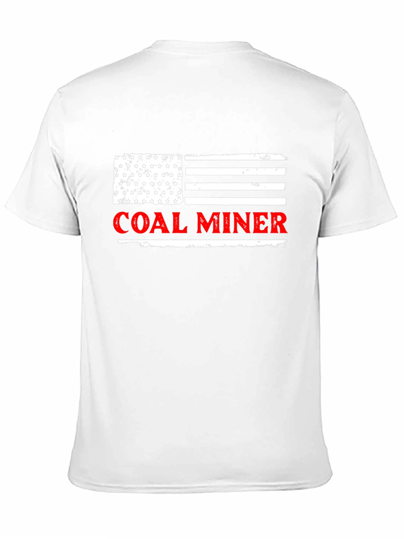 Coal Miner American Flag Graphic T-Shirt