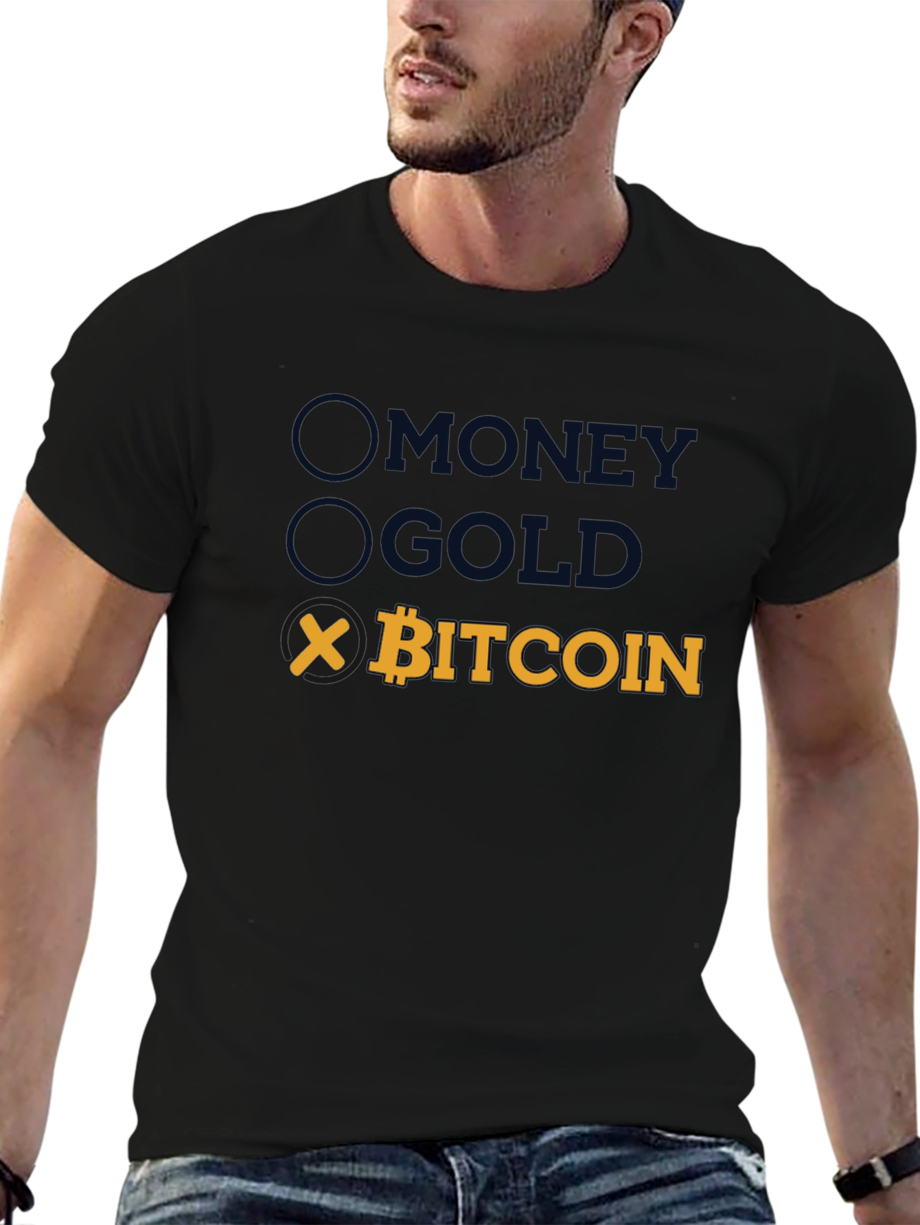 Bitcoin T-Shirt - Money Gold Crypto Tee