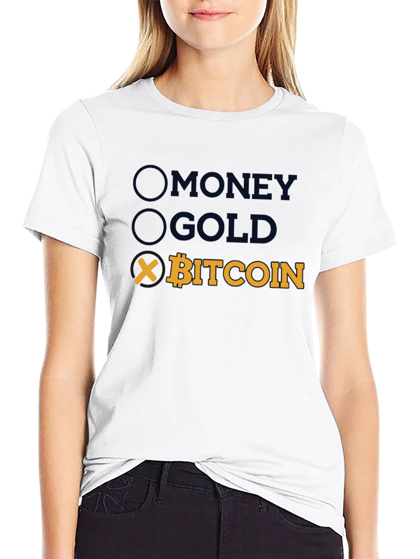 Bitcoin T-Shirt - Money Gold Crypto Tee