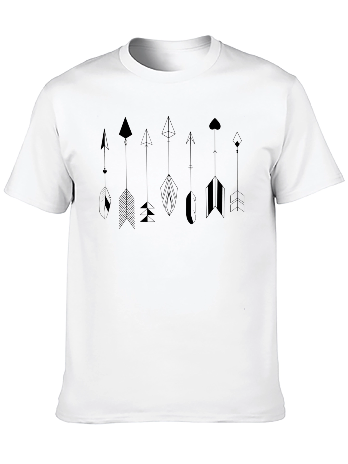 Arrow Graphic Tee - Modern Geometric Design